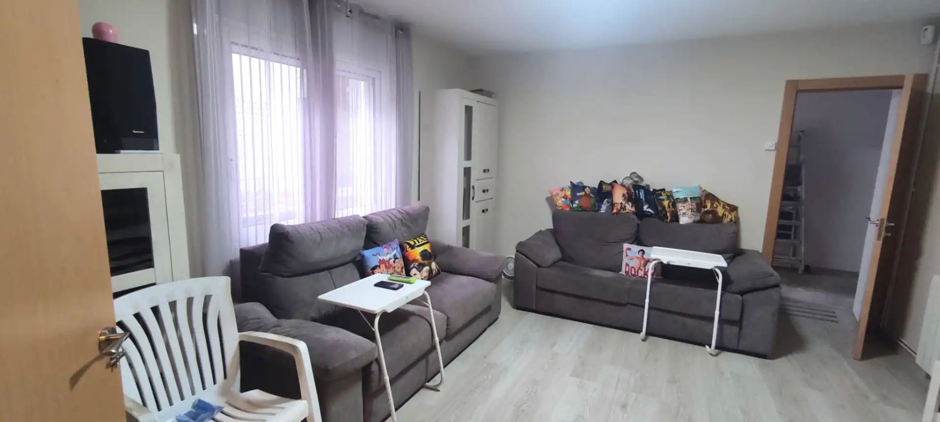 Living room of Detached homes for sale in Olot  with Heating, Parquet flooring and Furnished