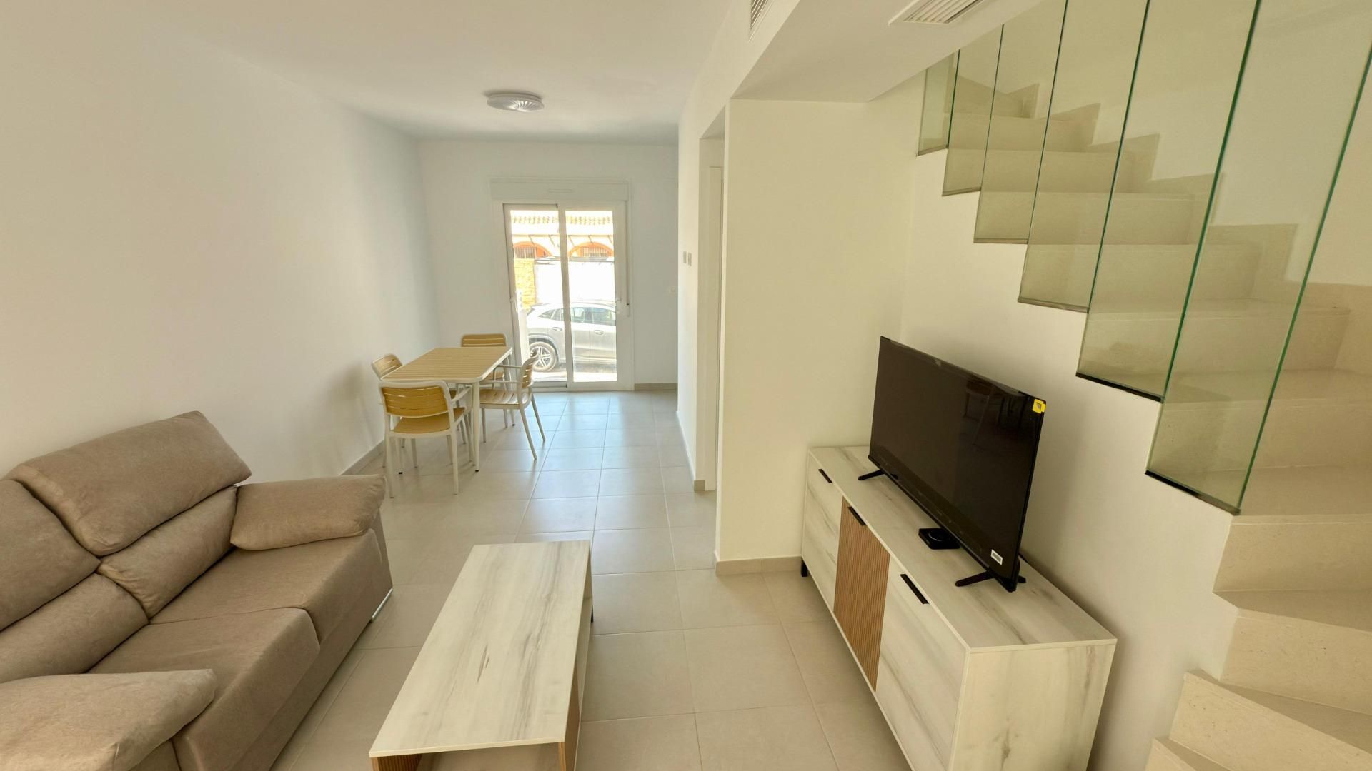 Sala d'estar de Casa o xalet de lloguer en Santa Pola amb Aire condicionat, Terrassa i Balcó