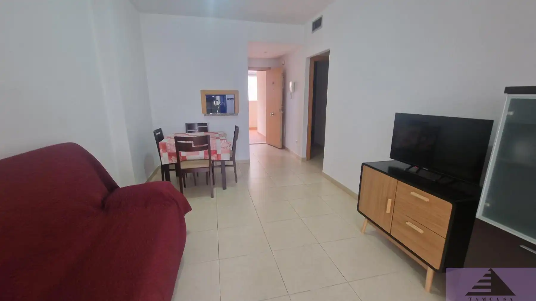 Sala de estar de Apartamento de alquiler en Oropesa del Mar / Orpesa con Aire acondicionado, Calefacción y Terraza