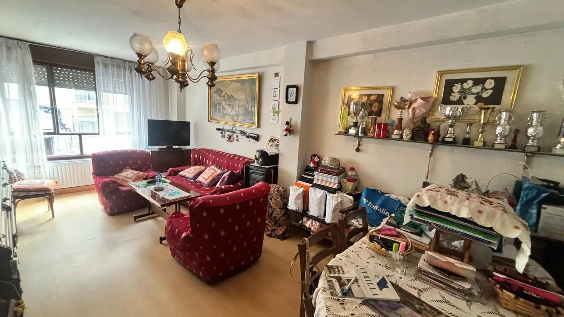 Sala de estar de Piso en venta en Mieres (Asturias) con Terraza y Trastero