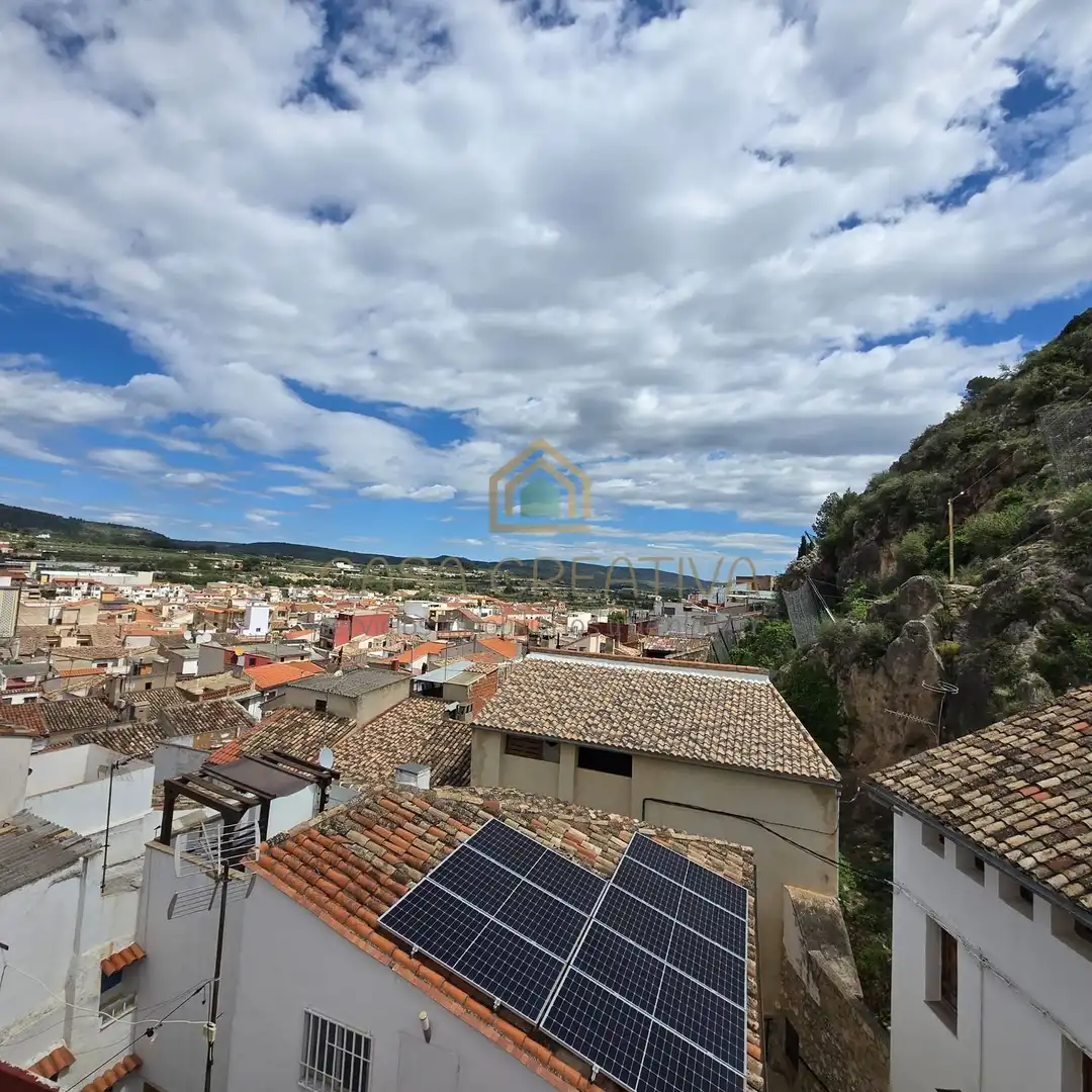 Vista exterior de Casa o xalet en venda en Mogente / Moixent amb Aire condicionat, Terrassa i Traster