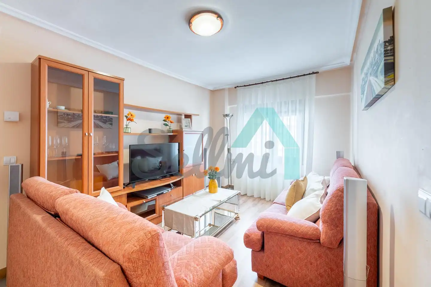 Living room of Flat for rent in Avilés  with Heating, Furnished and Internet