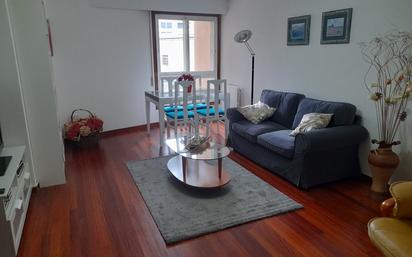 Living room of Flat to rent in Ourense Capital   with Heating, Parquet flooring and Furnished