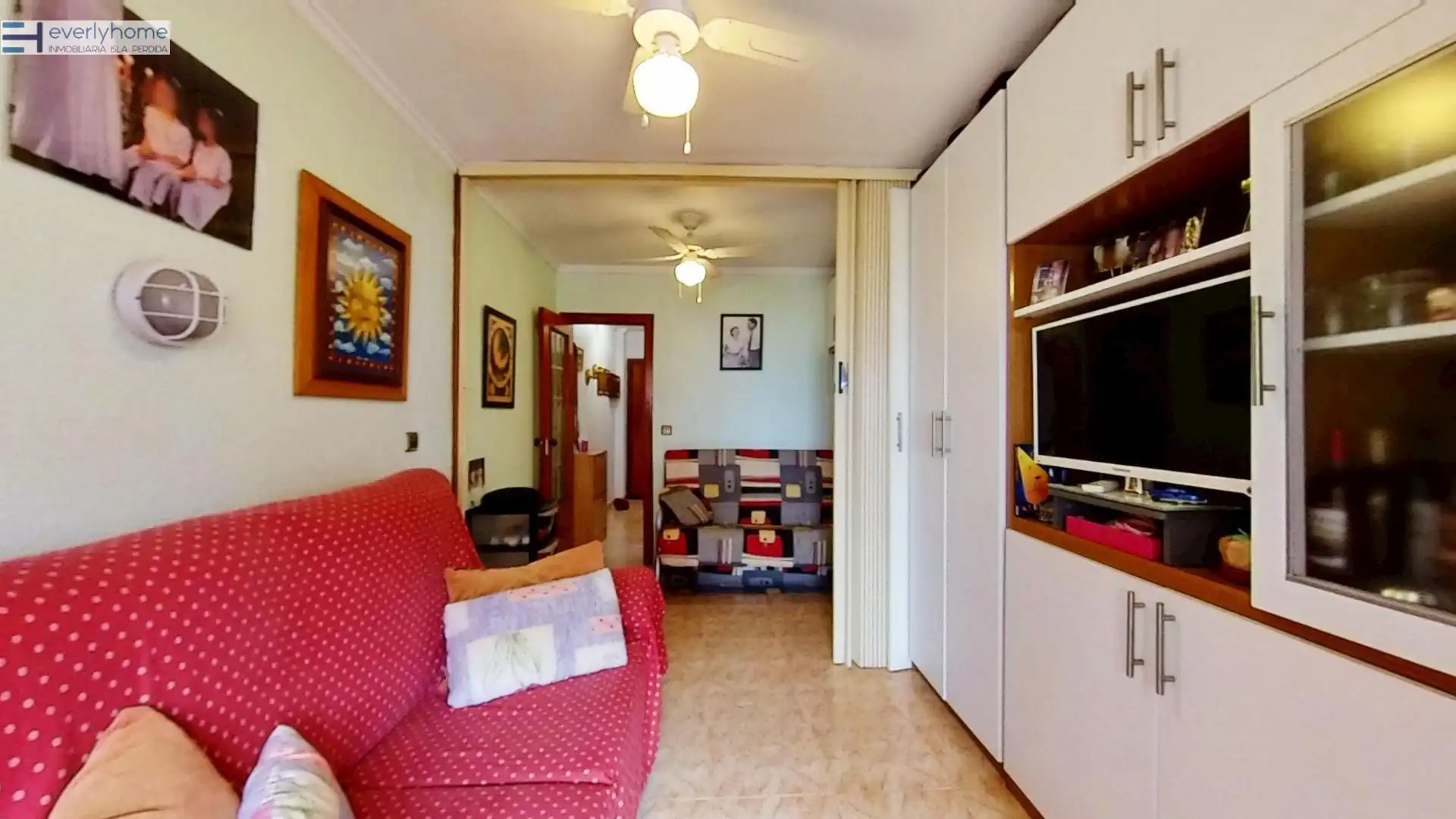 Sala de estar de Apartamento en venta en La Pobla de Farnals con Jardín privado y Piscina comunitaria