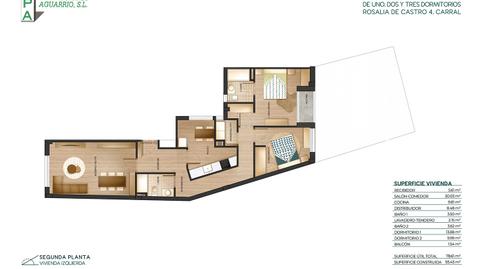 Foto 3 de Piso en venta en Rúa Rosalía de Castro, 4, Carral, A Coruña