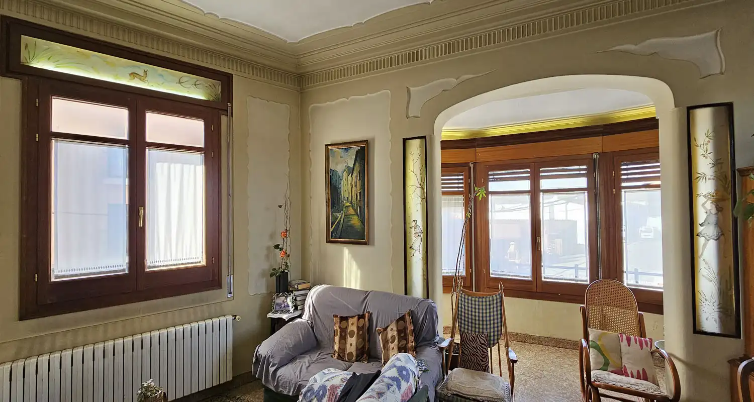 Sala d'estar de Casa o xalet en venda en Breda amb Calefacció, Terrassa i Traster