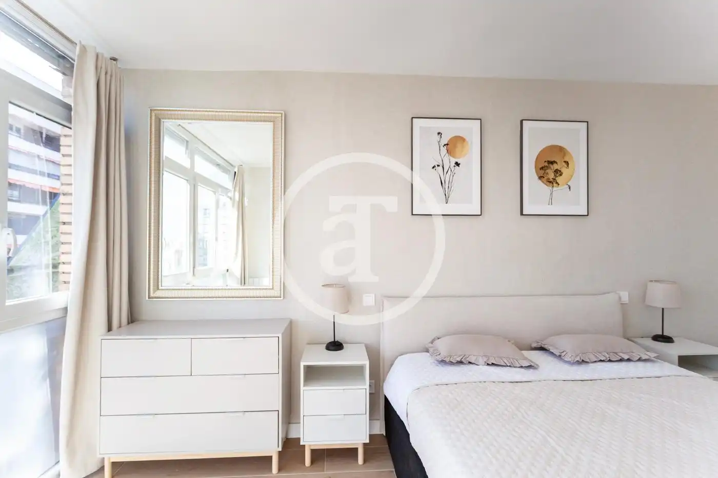 Bedroom of Flat for rent in Madrid  with Heating, Furnished and Oven