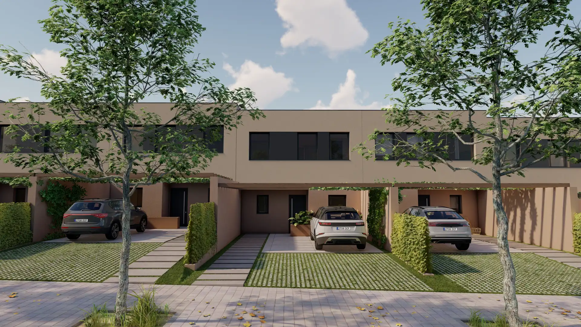 Außenansicht von Wohnung zum Verkauf in El Vendrell mit Klimaanlage, Privatgarten und Schwimmbad