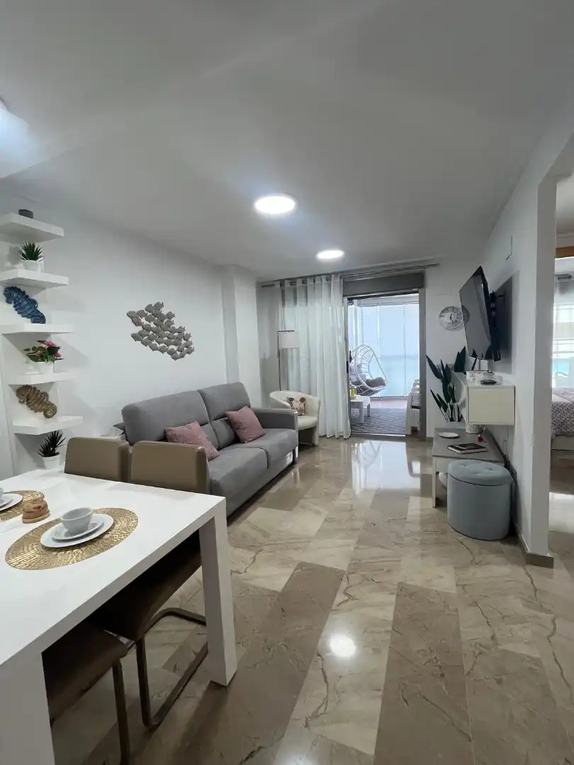 Wohnzimmer von Wohnungen zum Verkauf in Oropesa del Mar / Orpesa mit Klimaanlage, Terrasse und Abstellraum