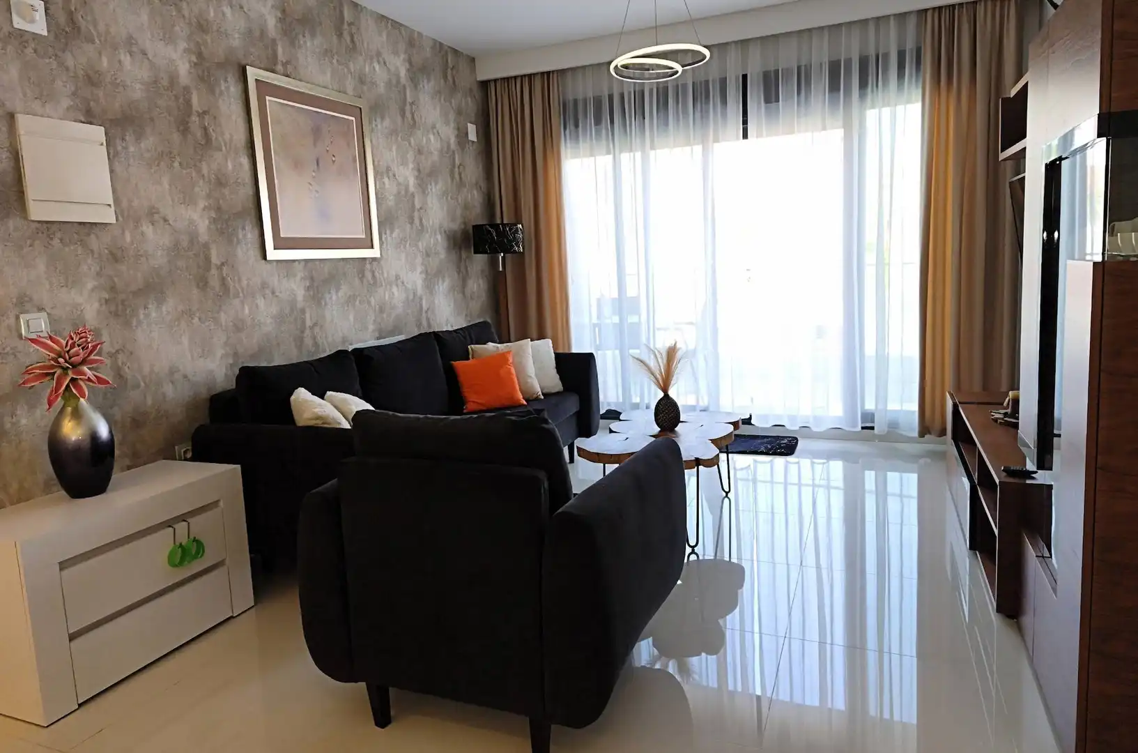 Sala de estar de Apartamento en venta en Pilar de la Horadada con Calefacción, Piscina y Amueblado