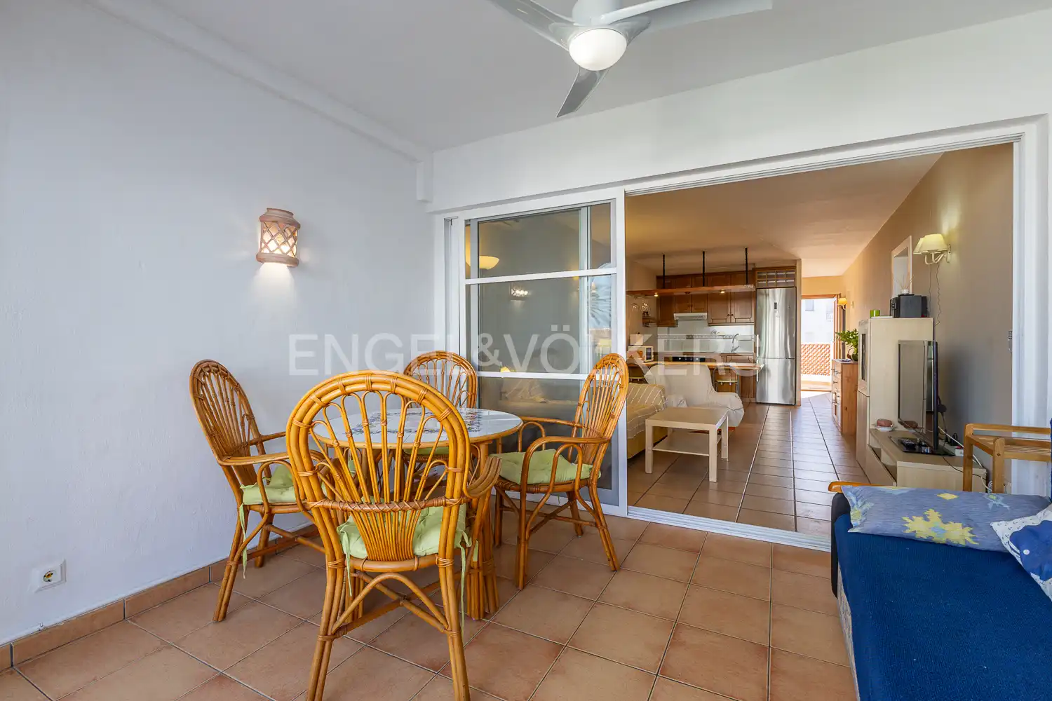 Terrace of Flat for rent in Dénia  with Air Conditioner, Heating and Terrace