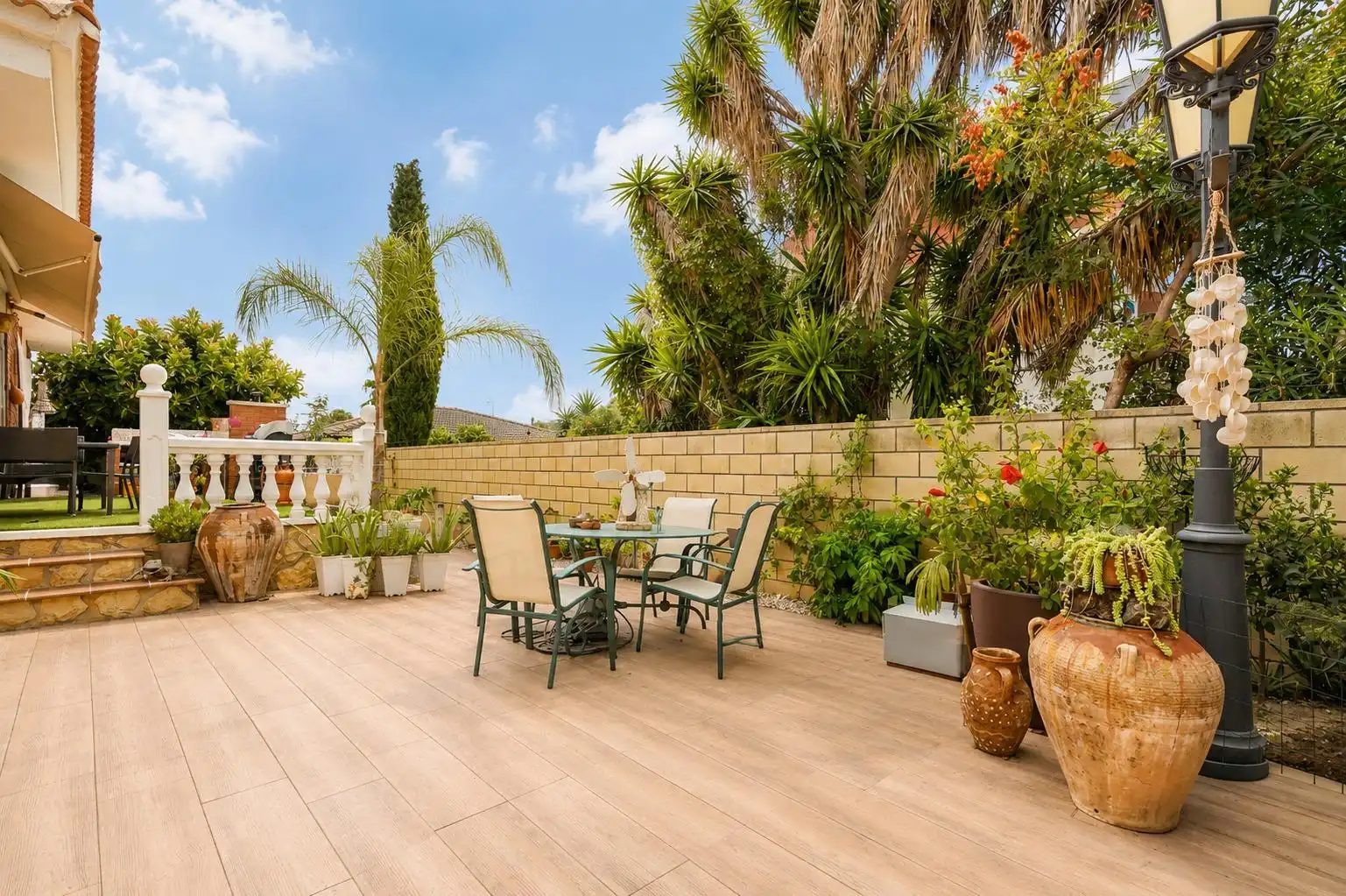 Terraza de Casa o chalet en venta en Mont-roig del Camp con Aire acondicionado, Calefacción y Jardín privado