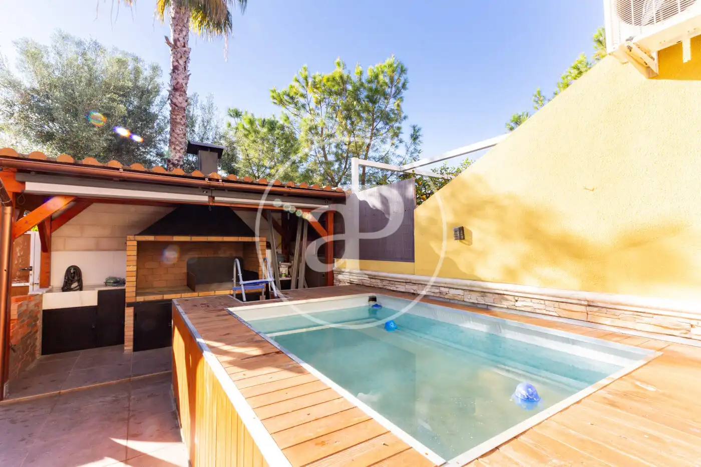 Piscina de Casa adosada en venta en Riba-roja de Túria con Aire acondicionado, Calefacción y Jardín privado