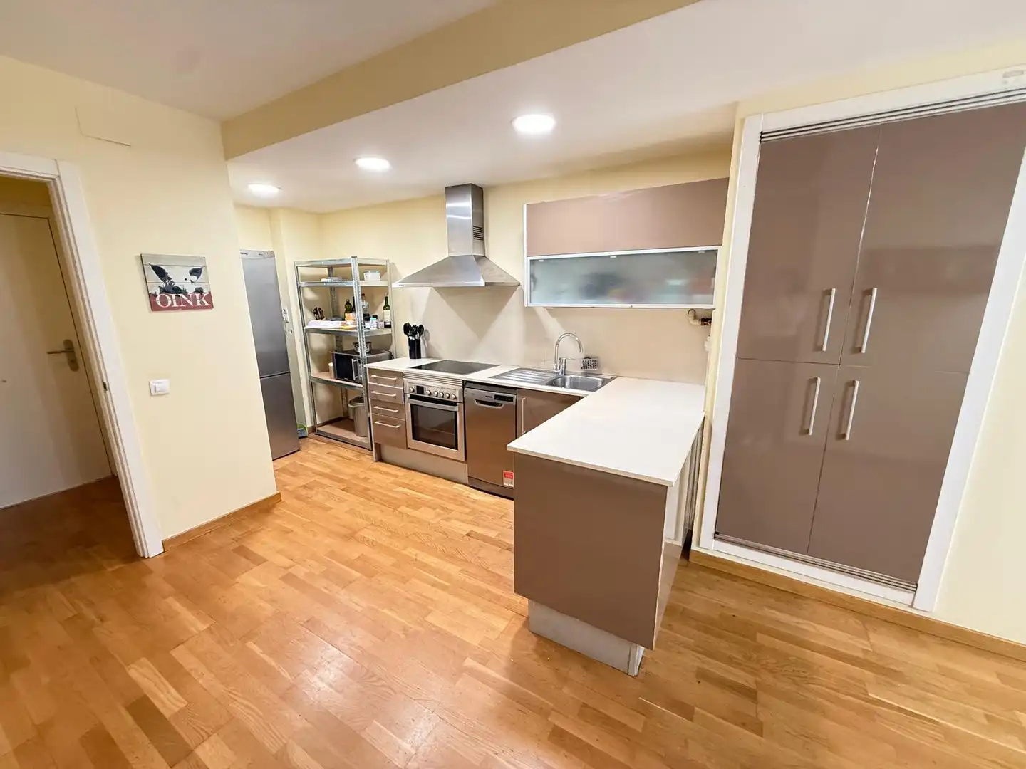 Kitchen of Flat for rent in Barcelona  with Air Conditioner, Heating and Parquet flooring