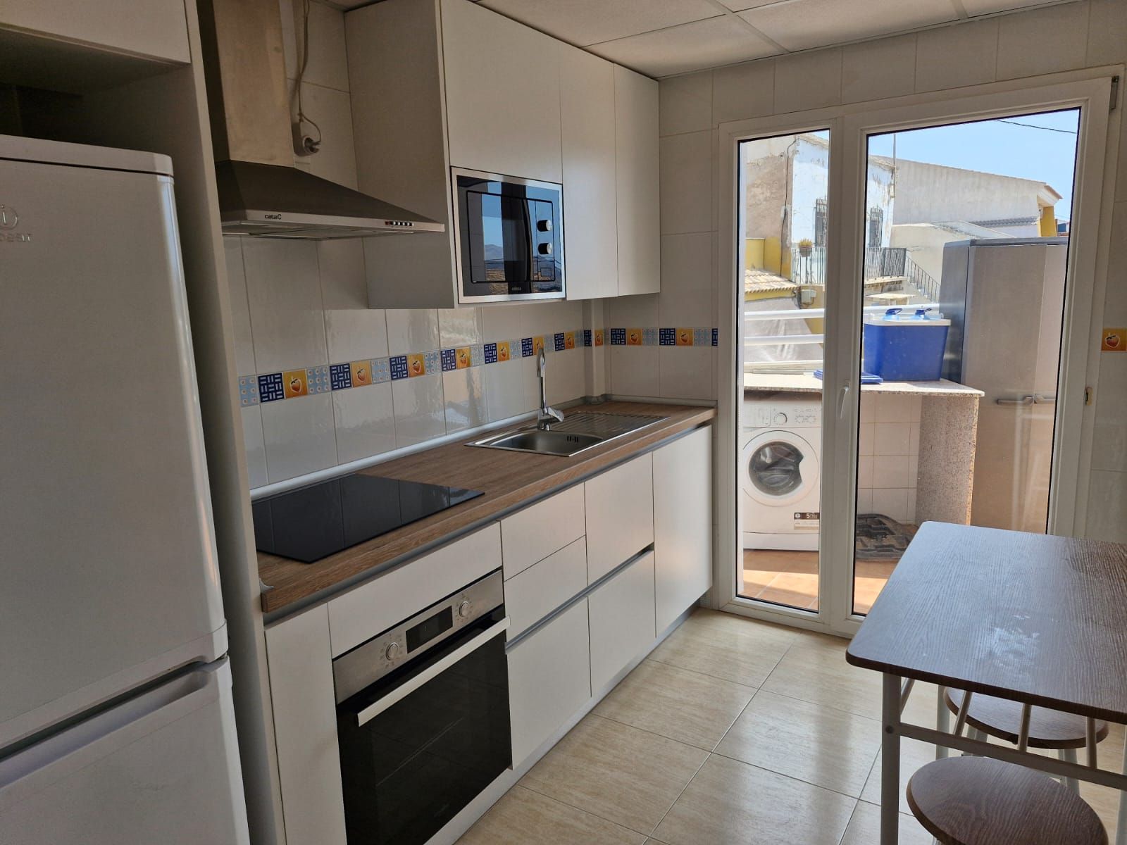 Kitchen of Flat for rent to own in Cartagena  with Terrace, Furnished and Oven