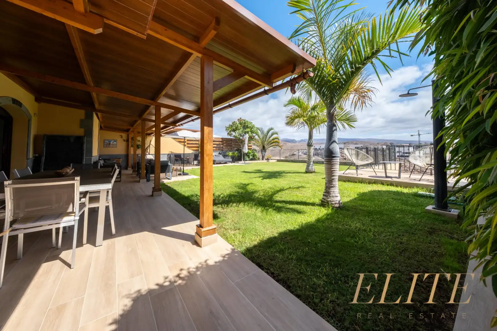 Terrassa de Casa o xalet en venda en Salobre Golf