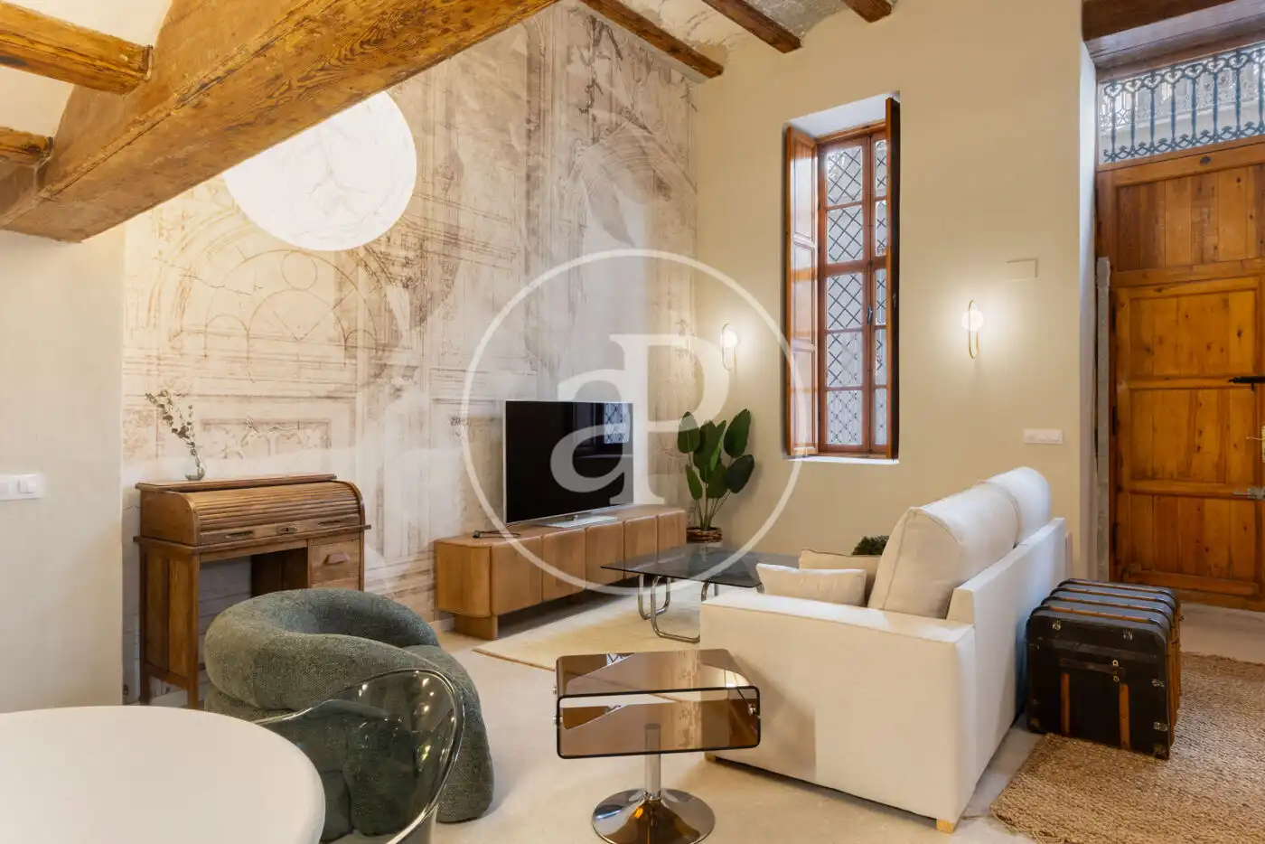 Sala de estar de Piso de alquiler en Valencia con Aire acondicionado, Calefacción y Terraza