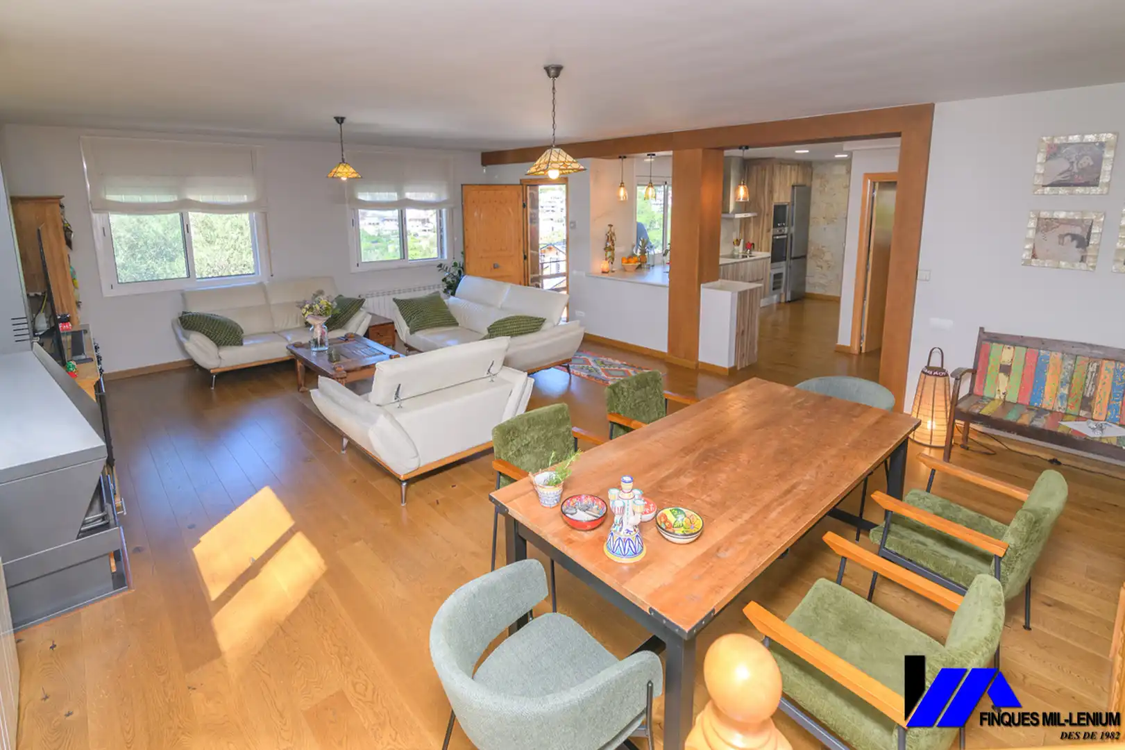 Comedor de Casa o chalet en venta en Vallirana con Aire acondicionado, Calefacción y Jardín privado