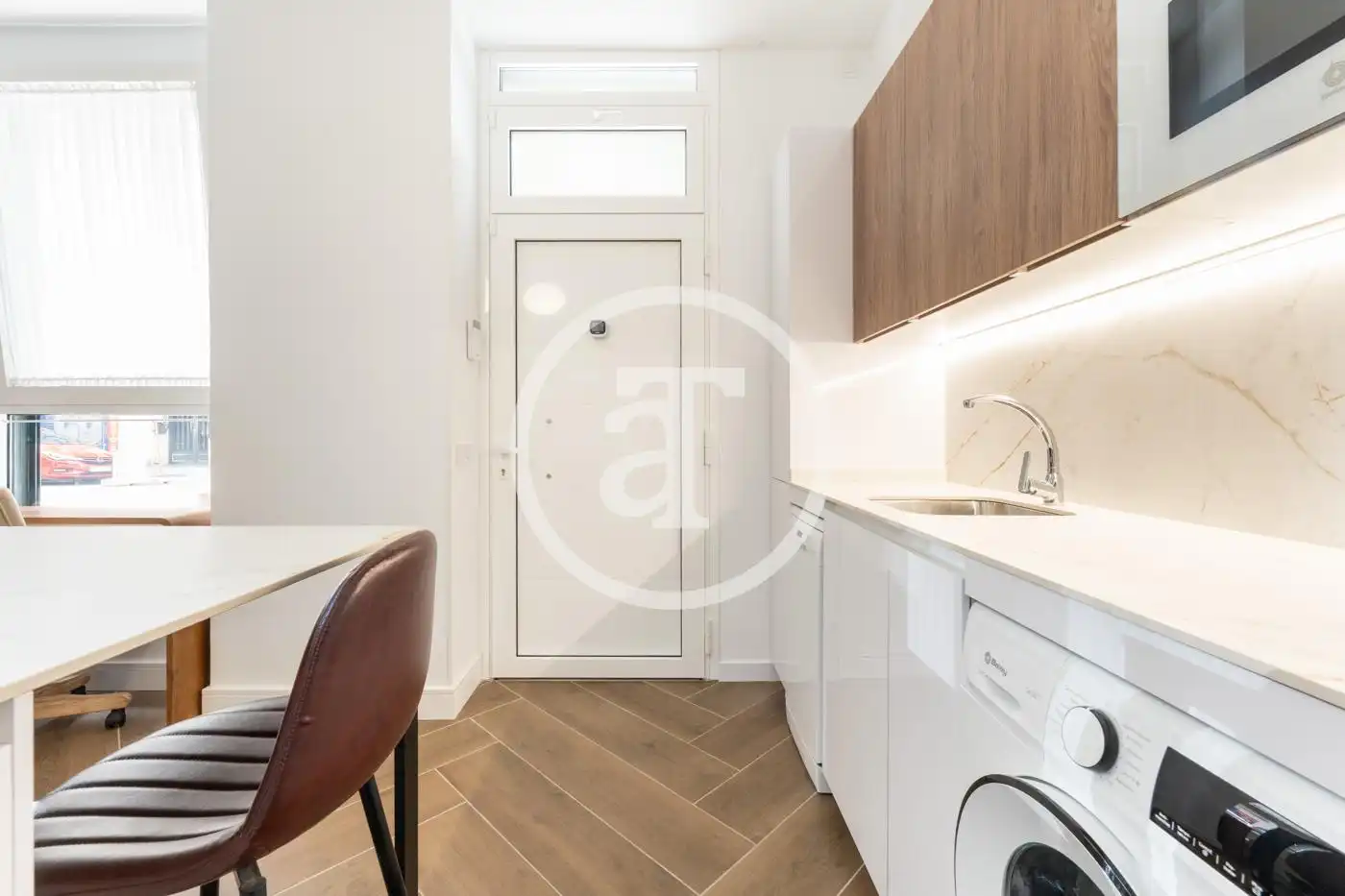 Küche von Wohnung zur Miete in Madrid mit Klimaanlage, Heizung und Möbliert