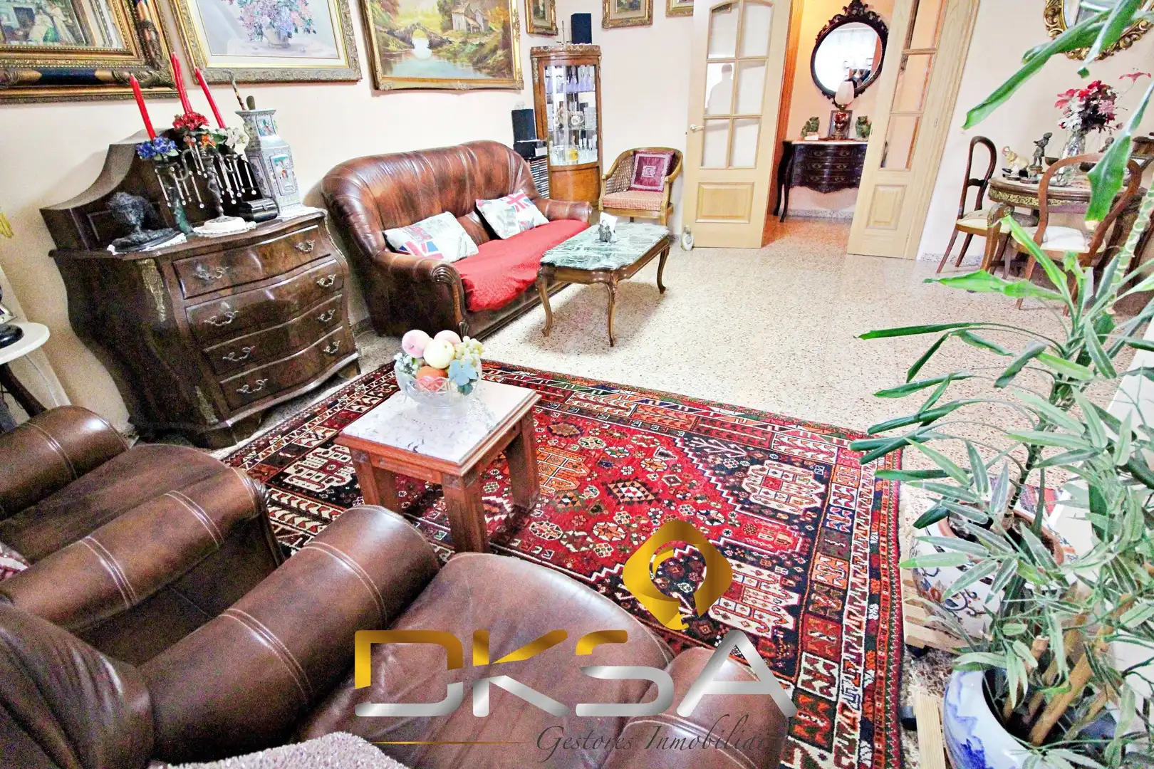 Sala de estar de Piso en venta en Castellón de la Plana / Castelló de la Plana con Terraza, Amueblado y Balcón