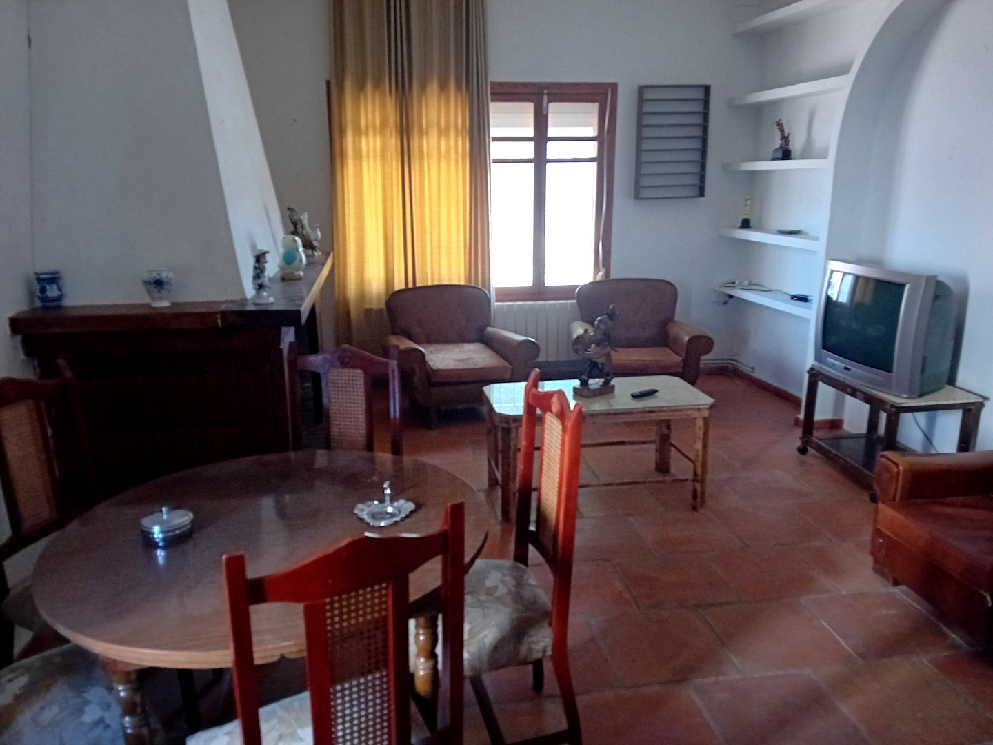 Sala de estar de Finca rústica en venta en Calzada de Calatrava con Aire acondicionado, Calefacción y Terraza