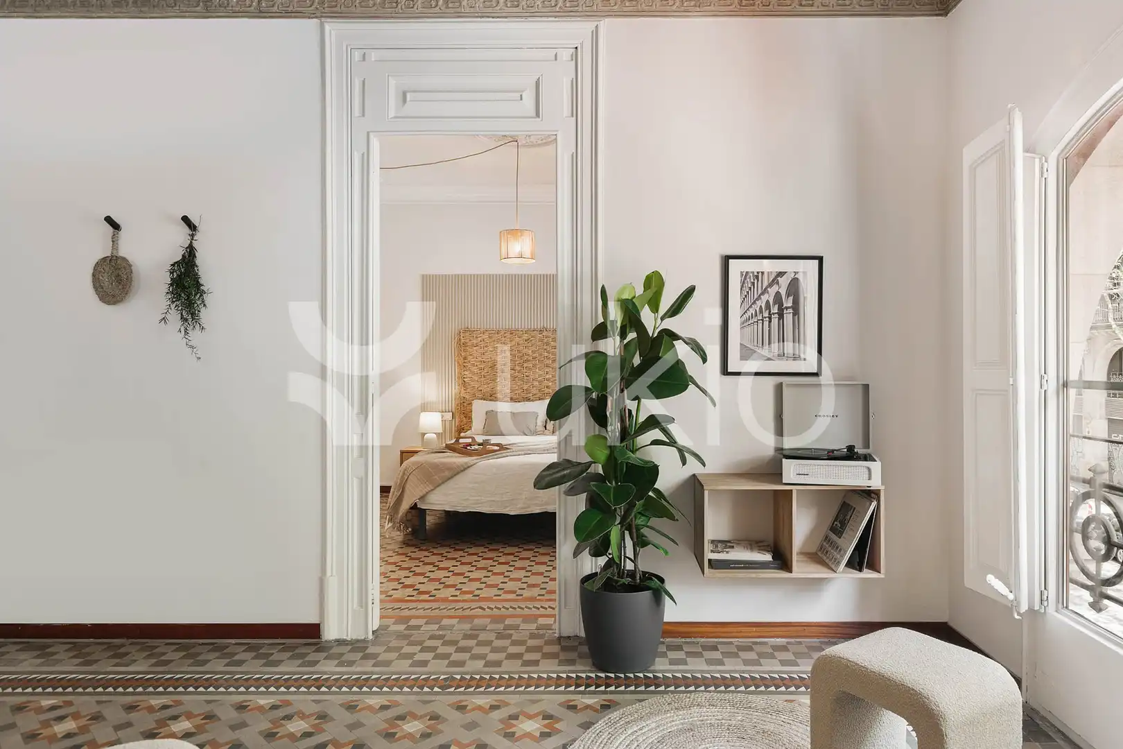 Sala de estar de Apartamento de alquiler en Barcelona con Calefacción, Terraza y Amueblado
