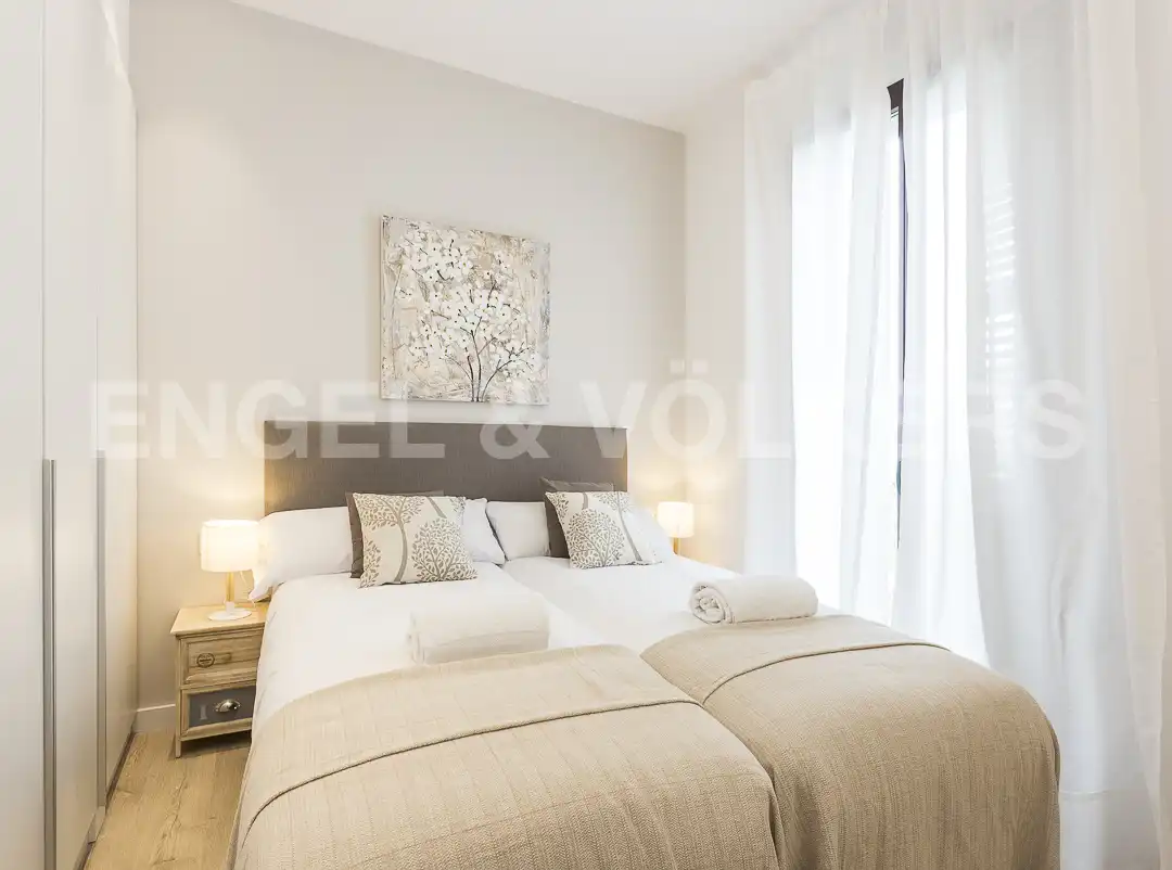 Bedroom of Flat for rent in Barcelona  with Air Conditioner, Heating and Furnished