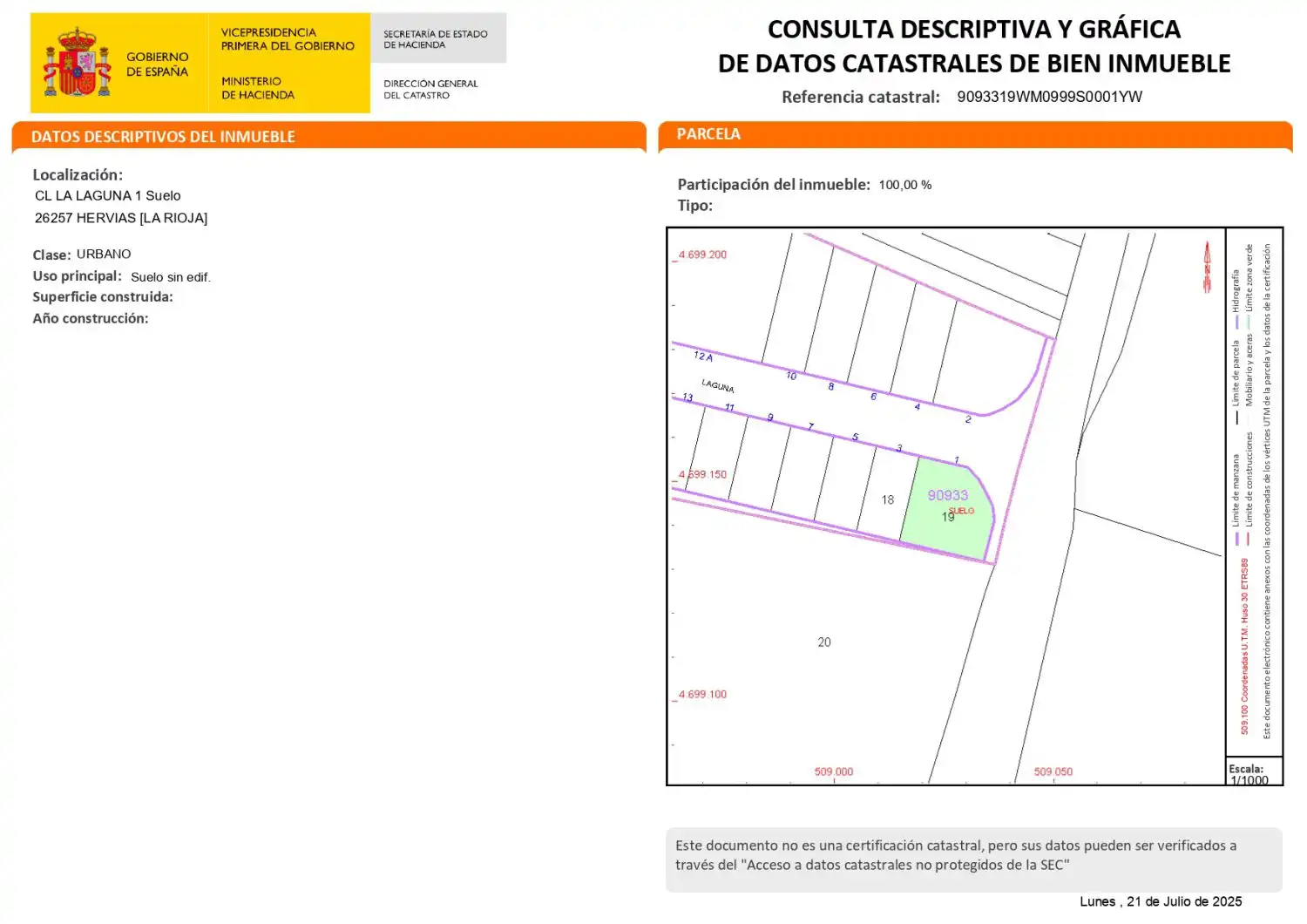 Lands and plots for sale in La Laguna 1, imagen 5
