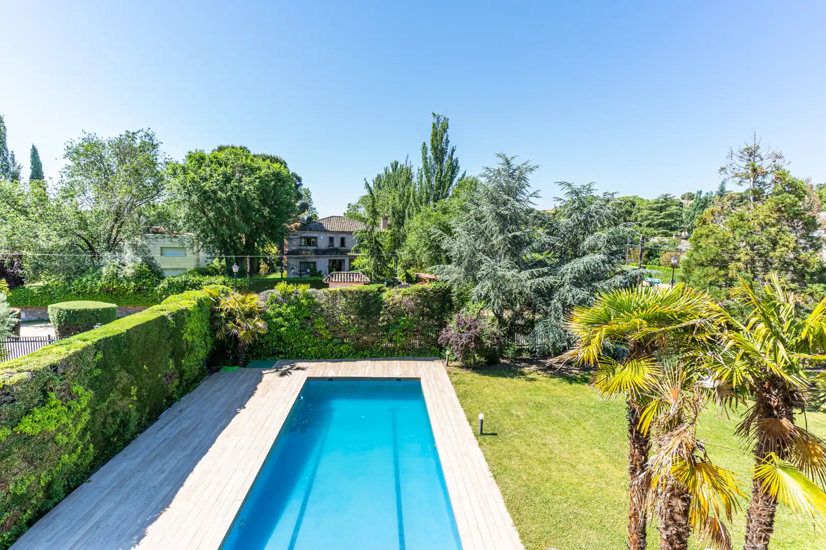 Swimming pool of Houses for sale in Villanueva de la Cañada  with Heating, Private garden and Swimming Pool