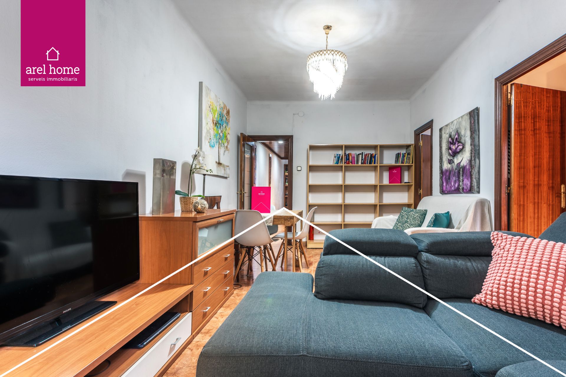 Sala d'estar de Pis en venda en Esplugues de Llobregat