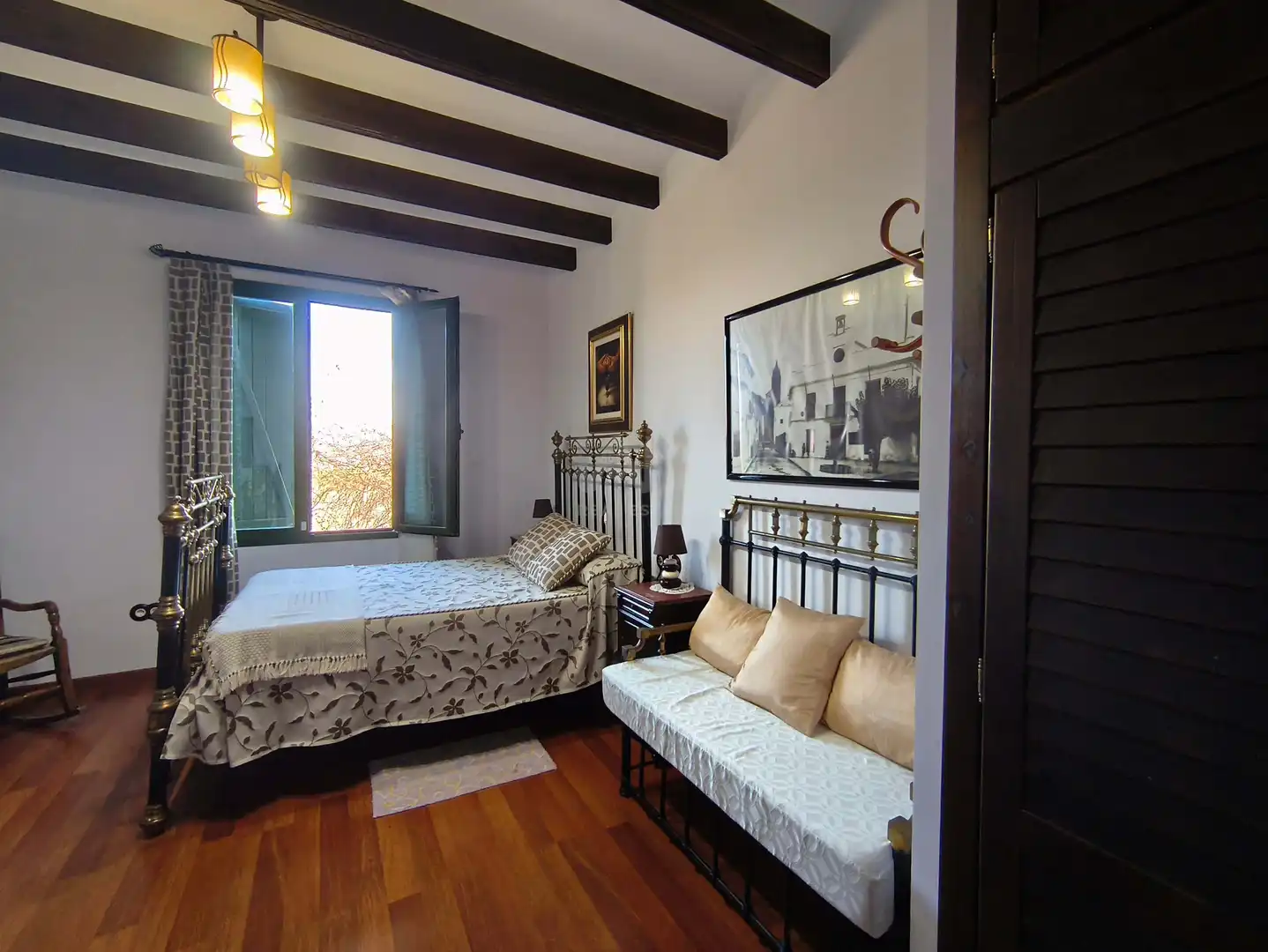 Schlafzimmer von Country house zum Verkauf in Pedrera mit Heizung und Schwimmbad