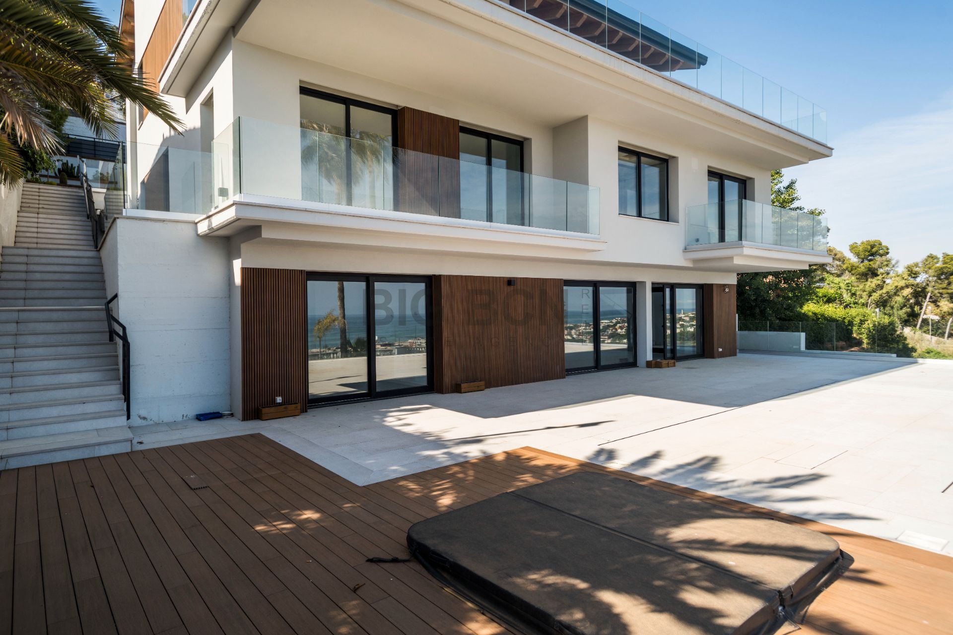 Exterior view of House or chalet to rent in Castelldefels  with Air Conditioner, Heating and Private garden