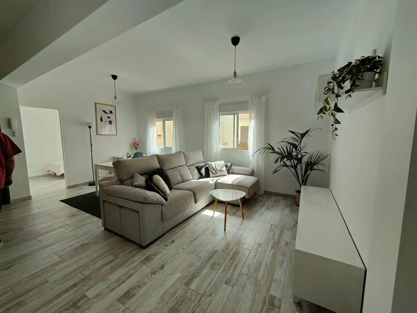 Sala de estar de Piso de alquiler en  Santa Cruz de Tenerife Capital con Parquet, Amueblado y Horno