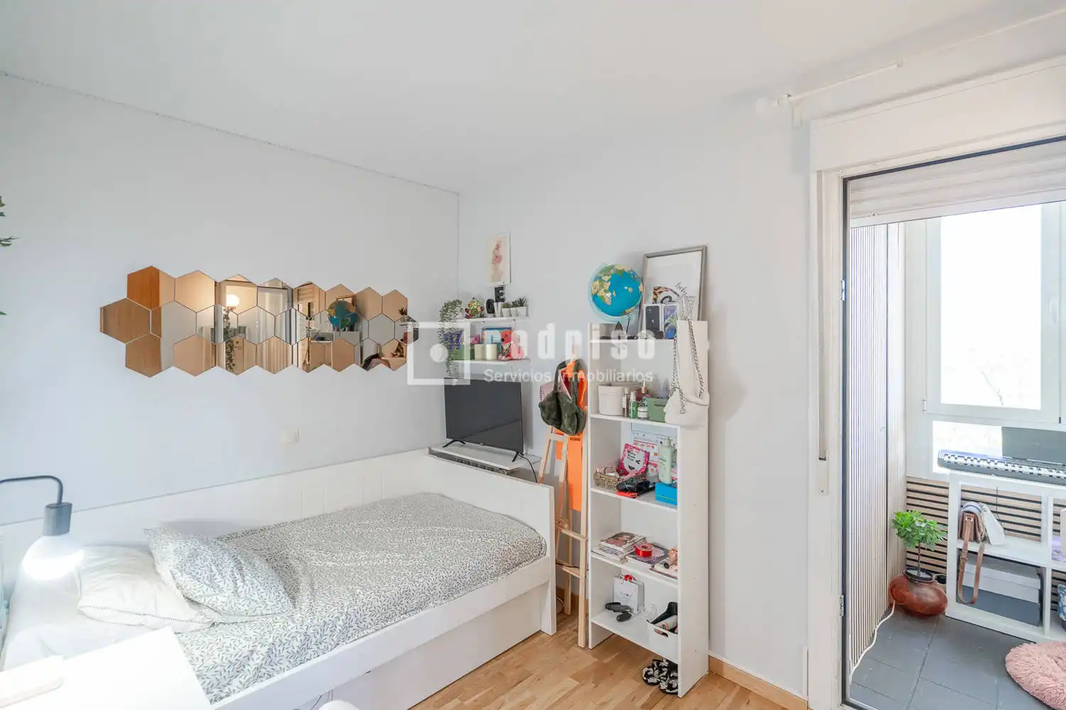 Schlafzimmer von Wohnung zum Verkauf in Arroyomolinos (Madrid) mit Klimaanlage, Heizung und Privatgarten