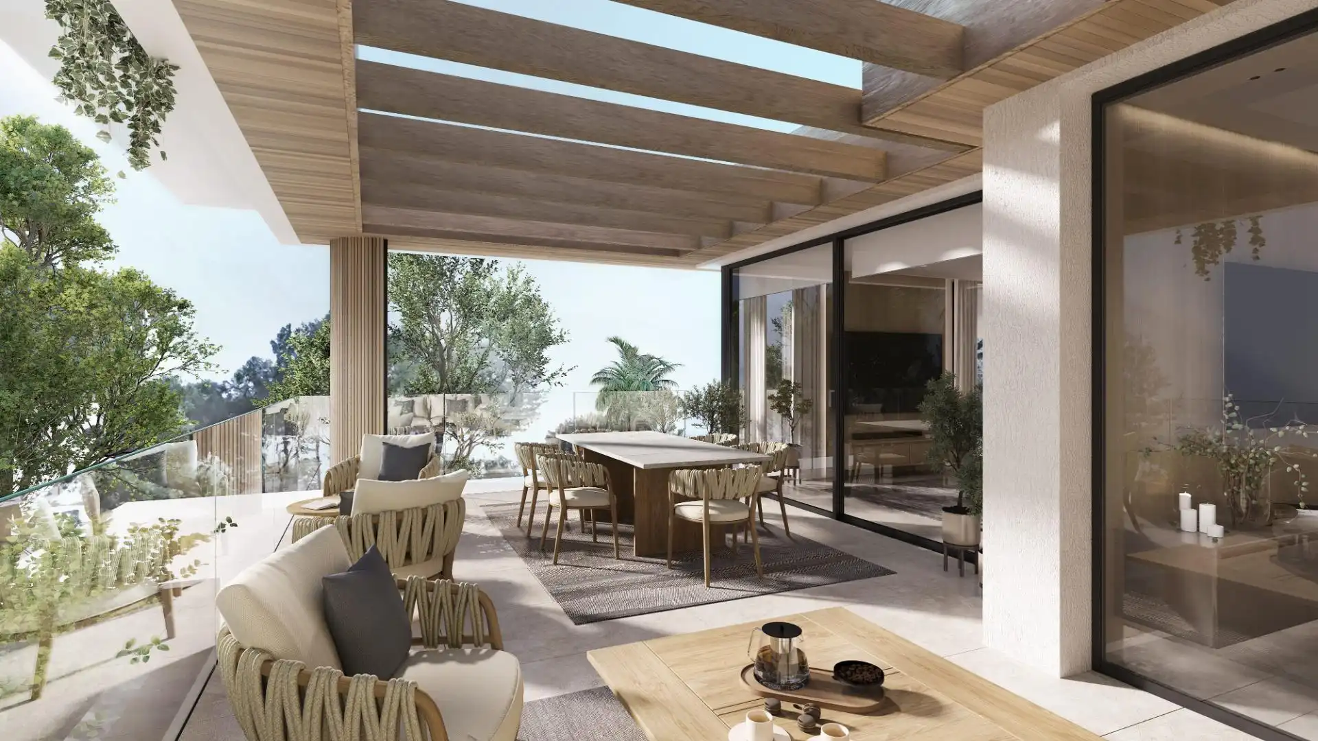 Terrace of Apartments for sale in Estepona  with Air Conditioner, Heating and Private garden