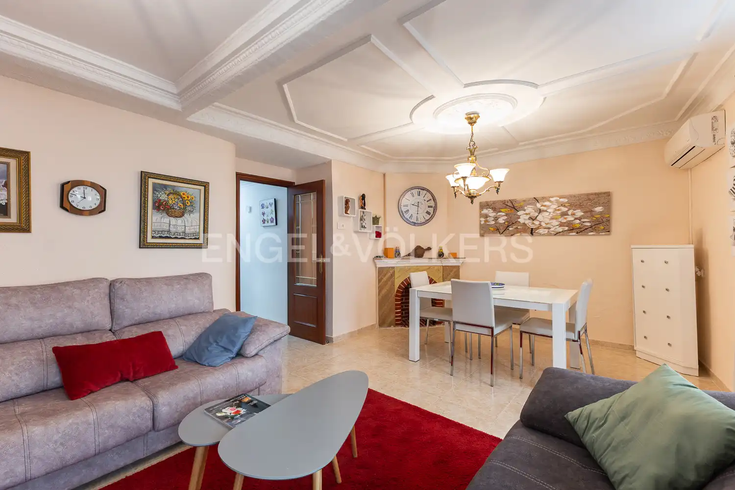 Sala de estar de Apartamento en venta en Requena con Aire acondicionado y Calefacción