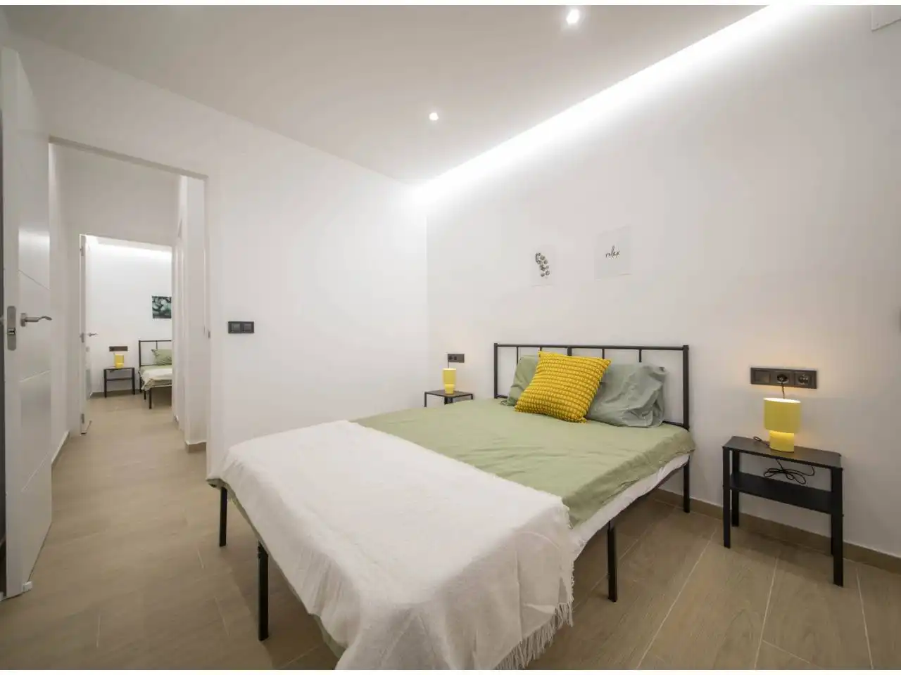 Schlafzimmer von Wohnung zum Verkauf in L'Hospitalet de Llobregat mit Klimaanlage, Parkett und Terrasse
