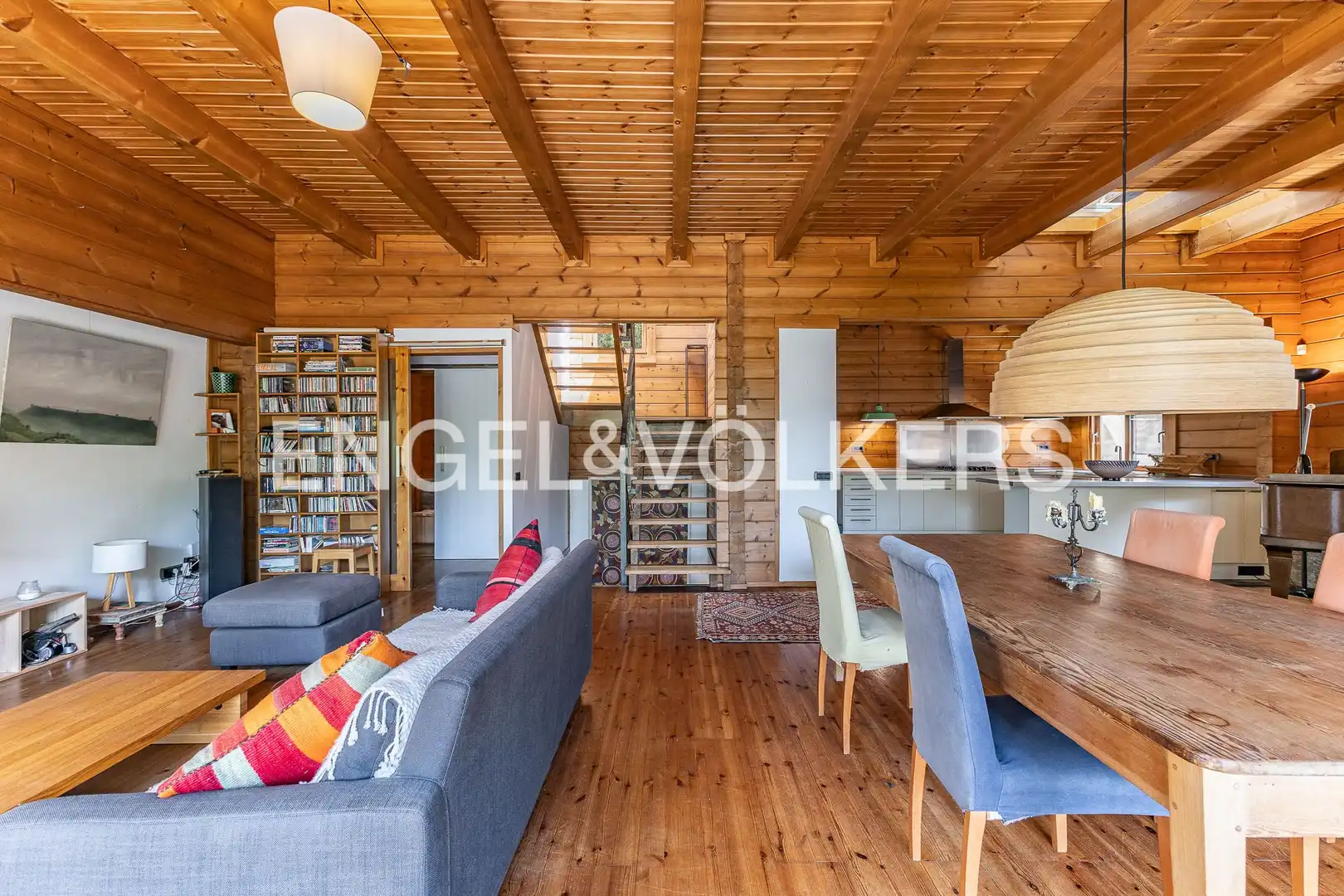 Sala de estar de Casa o chalet en venta en Barcelona con Calefacción, Jardín privado y Parquet