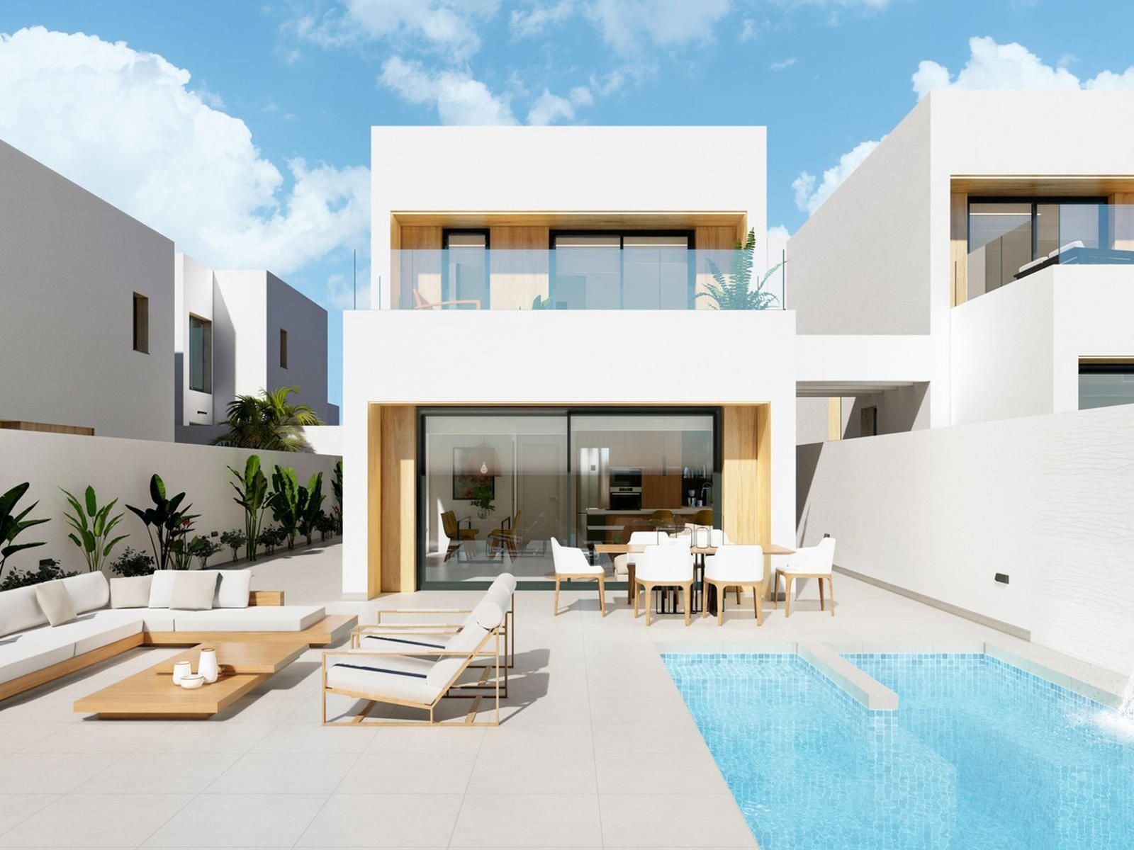 Vista exterior de Casa o xalet en venda en Águilas amb Piscina