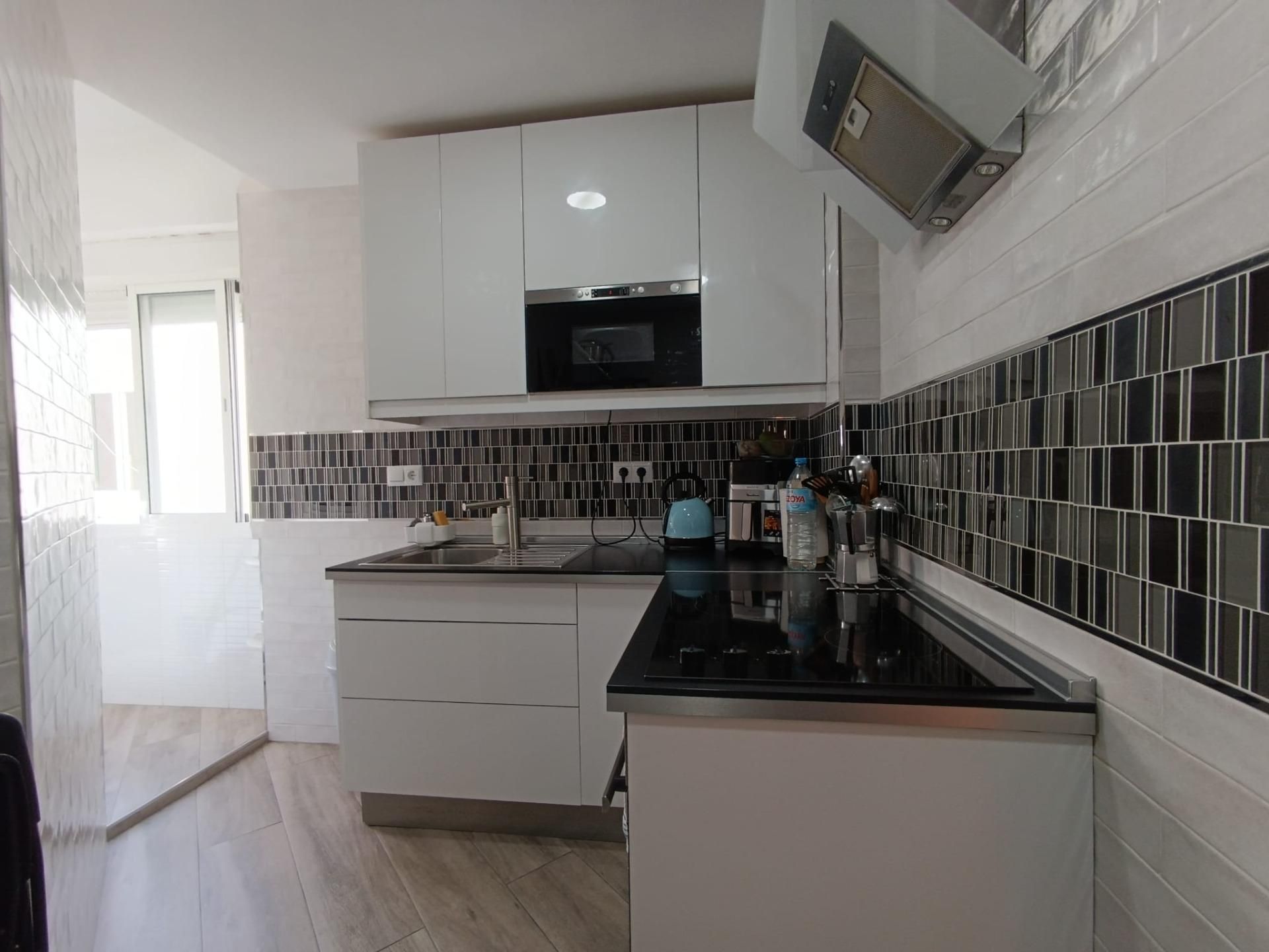 Kitchen of Flat to rent in Málaga Capital  with Air Conditioner, Terrace and Balcony