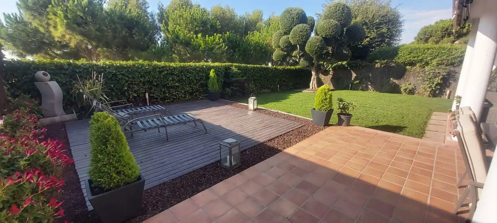 Terraza de Casa adosada de alquiler en Castelldefels con Aire acondicionado, Calefacción y Jardín privado