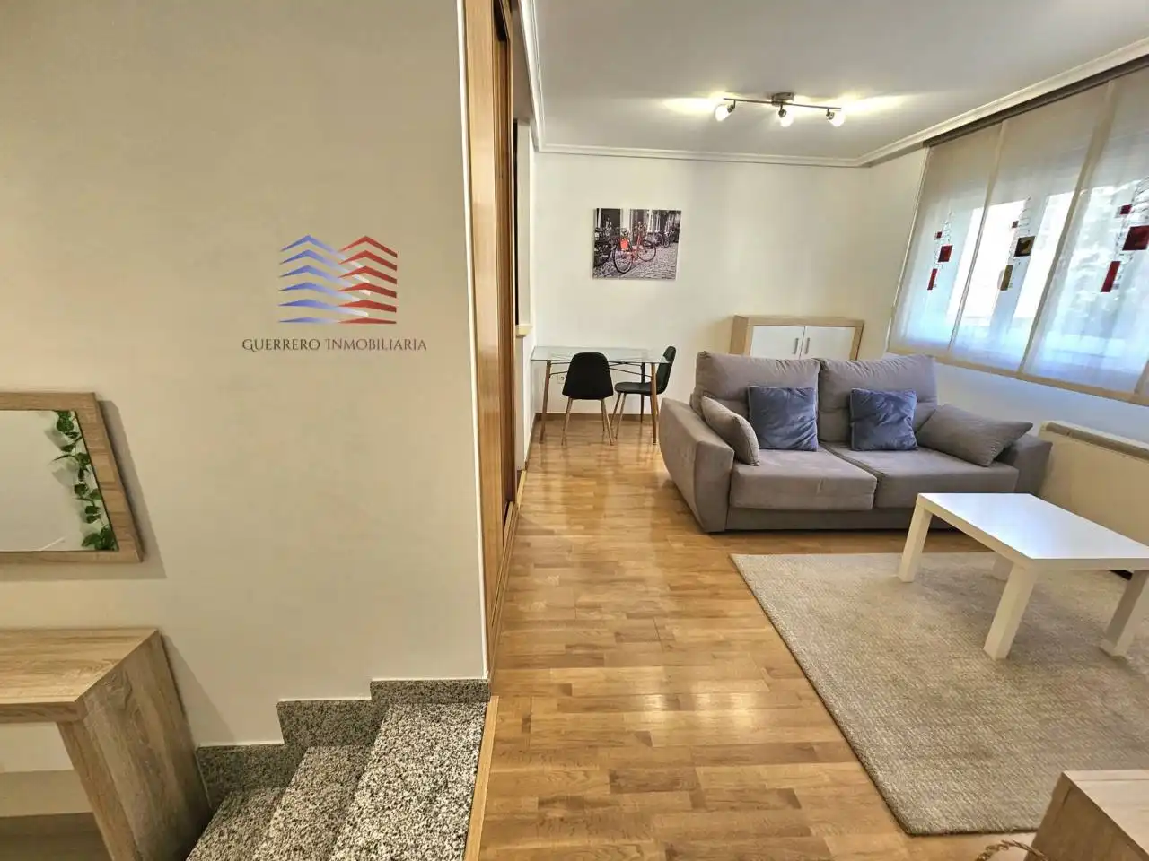 Sala de estar de Estudio de alquiler en Ourense Capital  con Calefacción, Parquet y Trastero