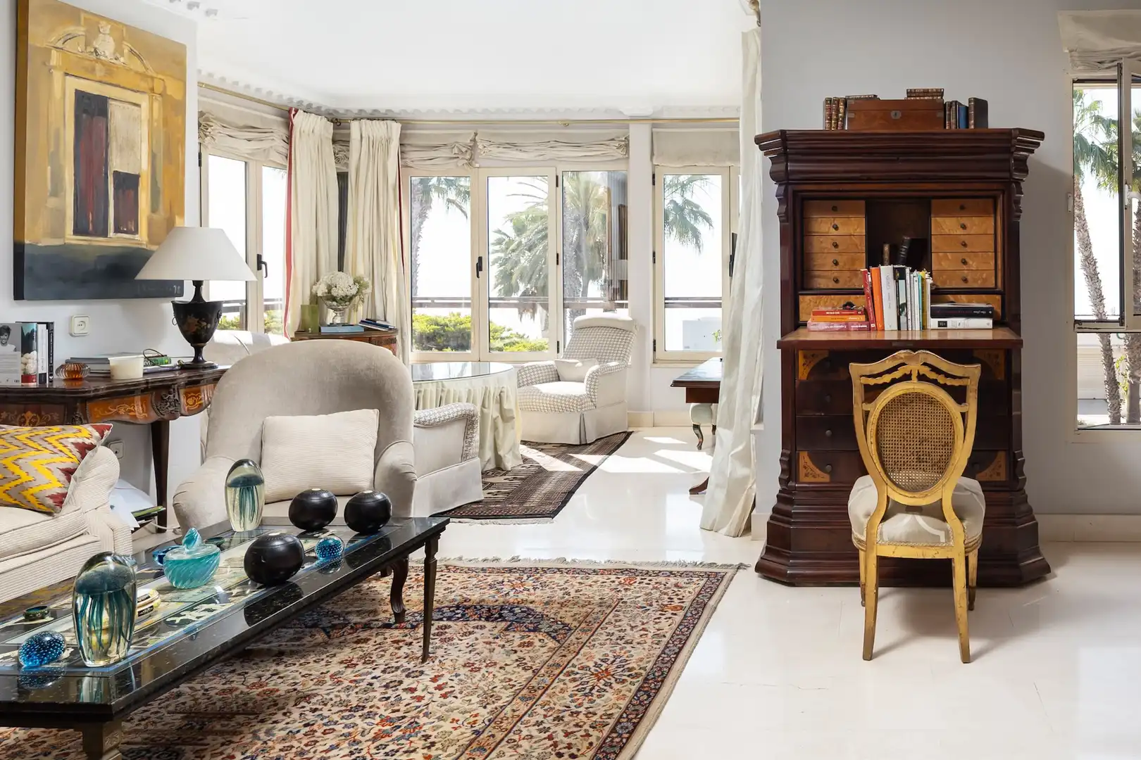 Sala de estar de Piso en venta en Málaga con Aire acondicionado, Trastero y Amueblado