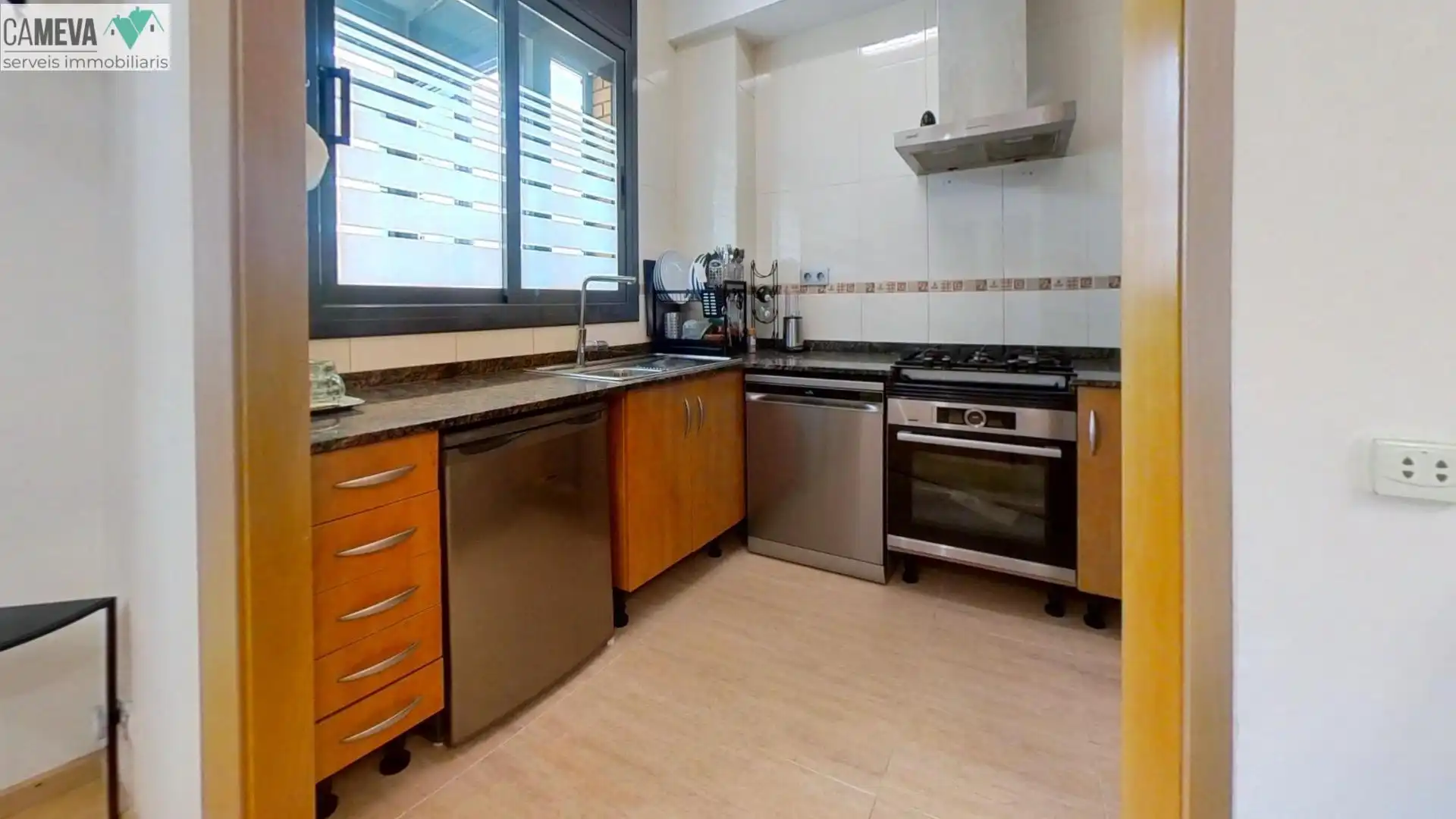 Cuina de Dúplex en venda en Sabadell amb Calefacció, Parquet i Terrassa