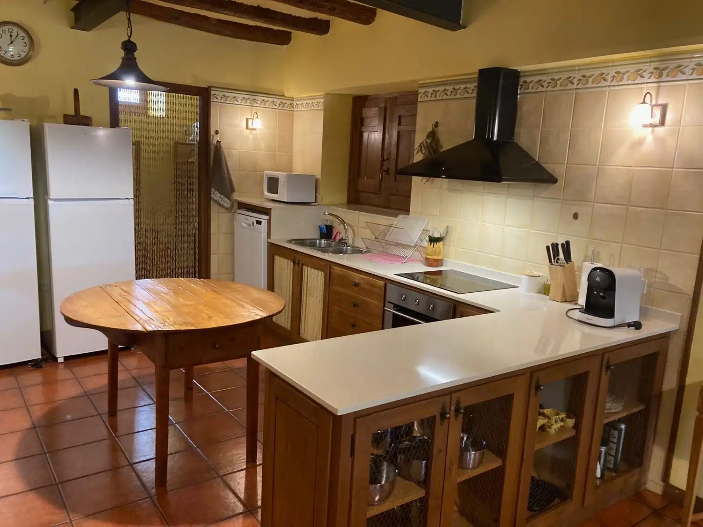 Cuina de Casa o xalet en venda en Vilanova de Bellpuig amb Calefacció, Jardí privat i Piscina