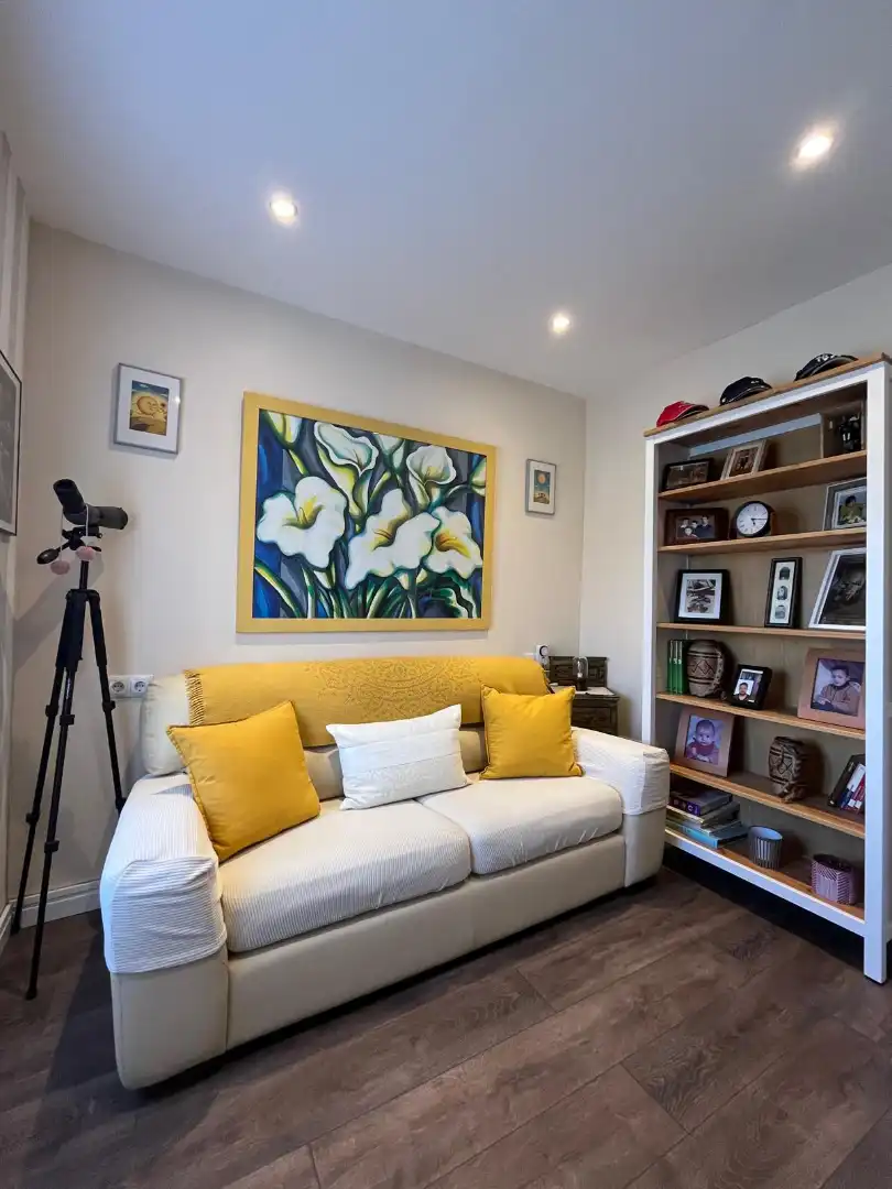 Sala de estar de Casa o chalet en venta en Muros con Amueblado