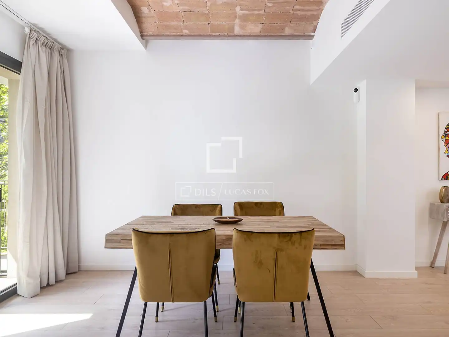 Comedor de Piso de alquiler en Barcelona con Aire acondicionado, Parquet y Terraza