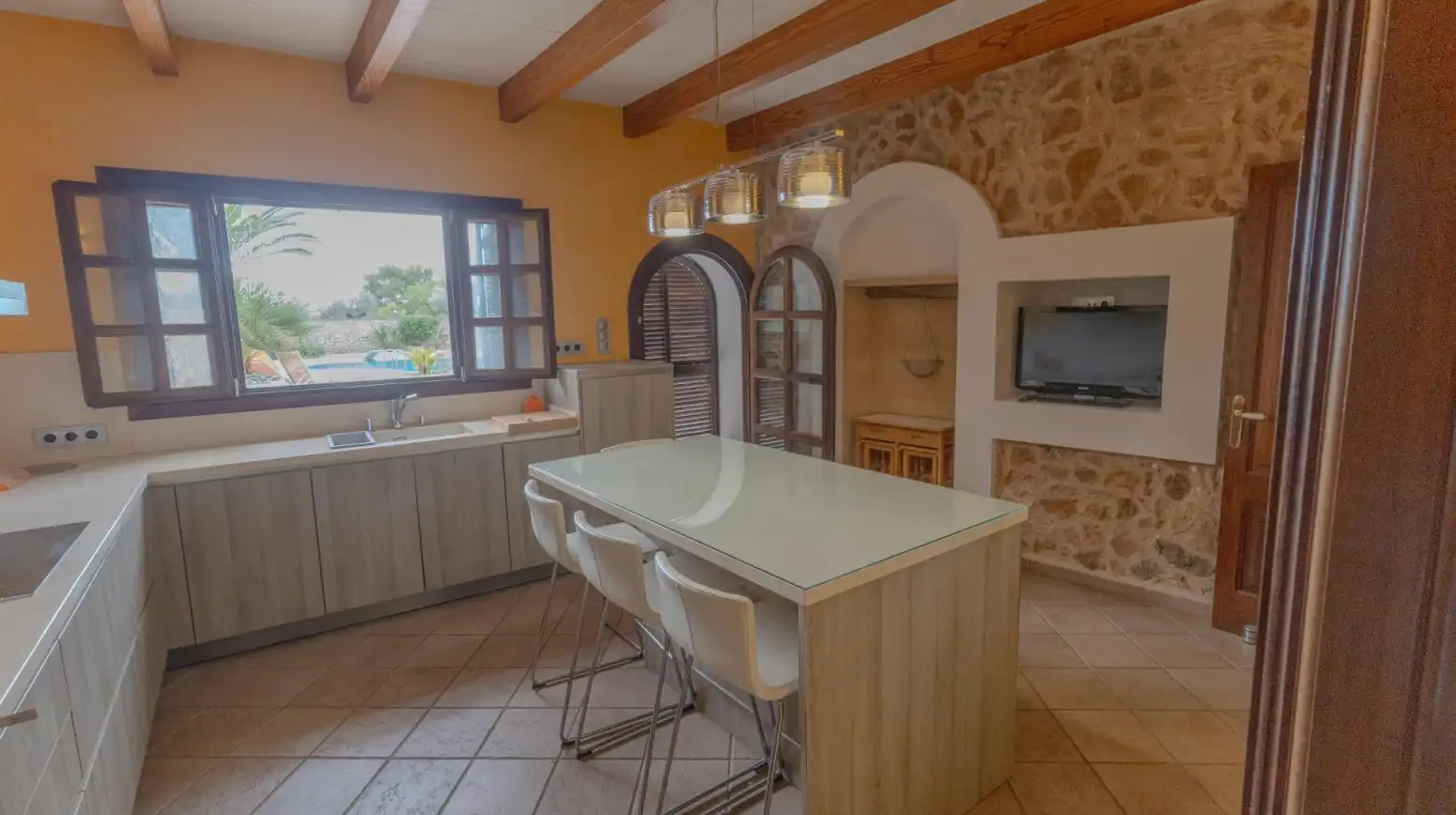 Cuina de Casa o xalet en venda en Llucmajor amb Aire condicionat, Calefacció i Terrassa