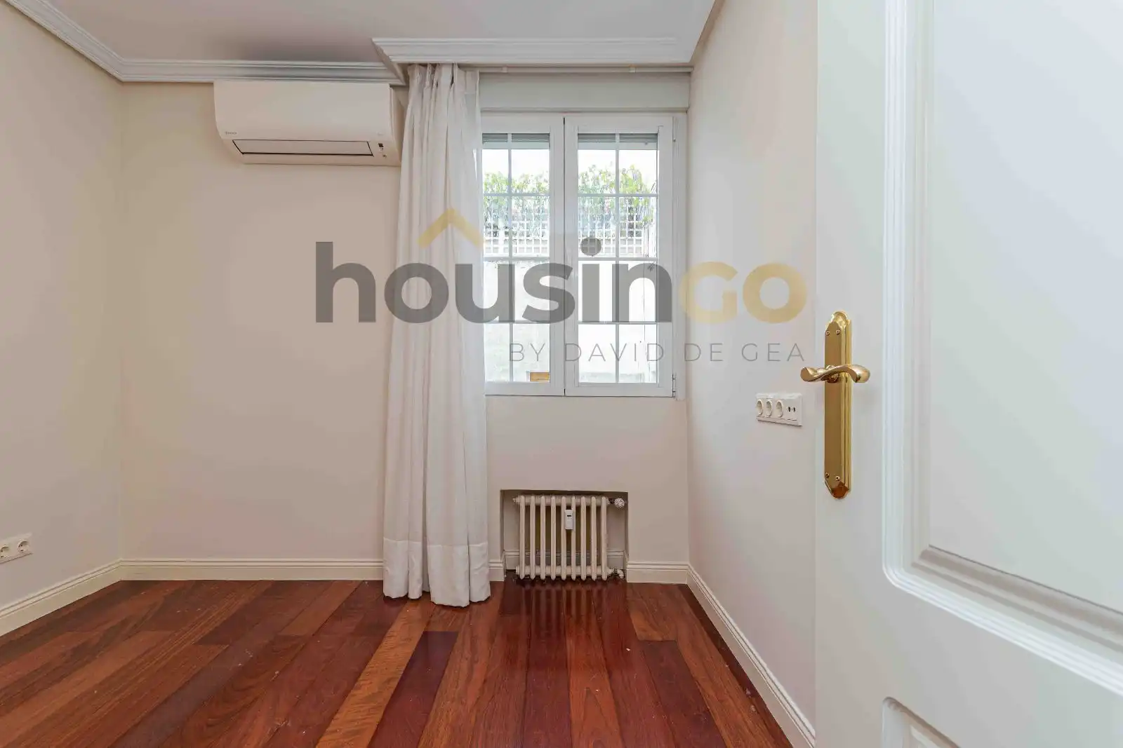 Schlafzimmer von Wohnung zur Miete in Madrid mit Klimaanlage, Heizung und Parkett