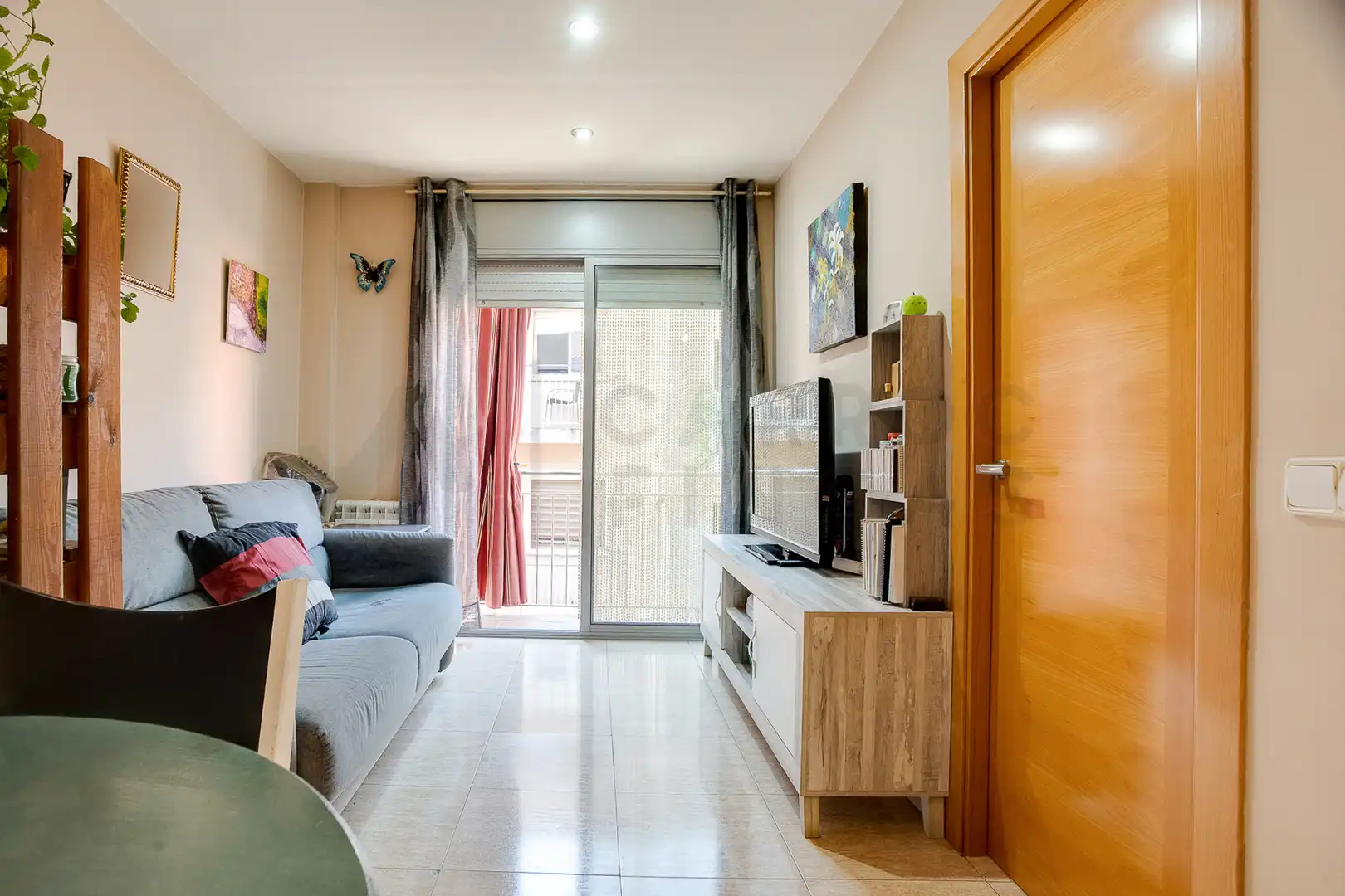 Living room of Duplexes for sale in Canovelles  with Terrace, Furnished and Balcony